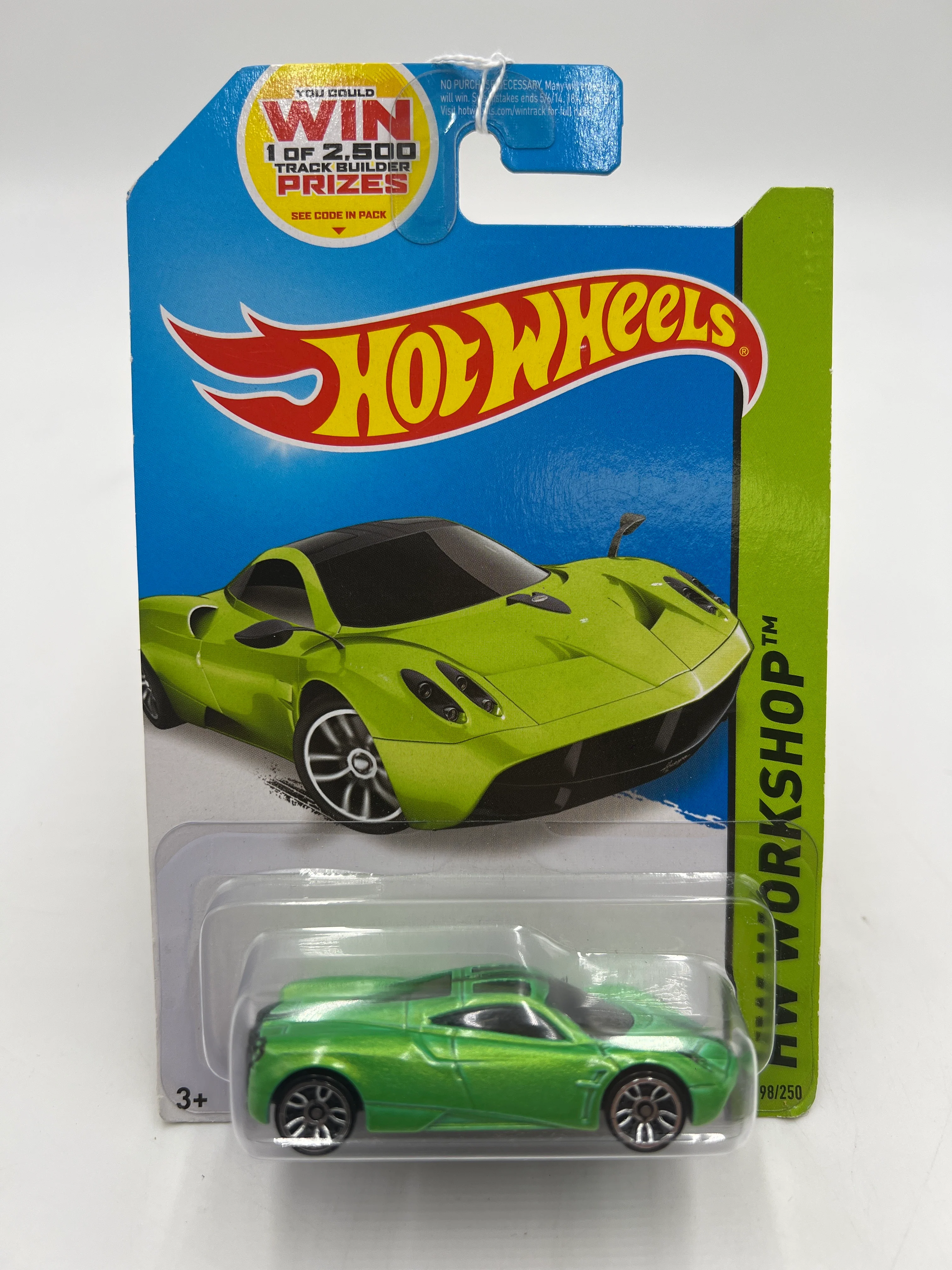 2014 Hot Wheels Workshop #198 Pagani Huayra Green 104F - Image 2