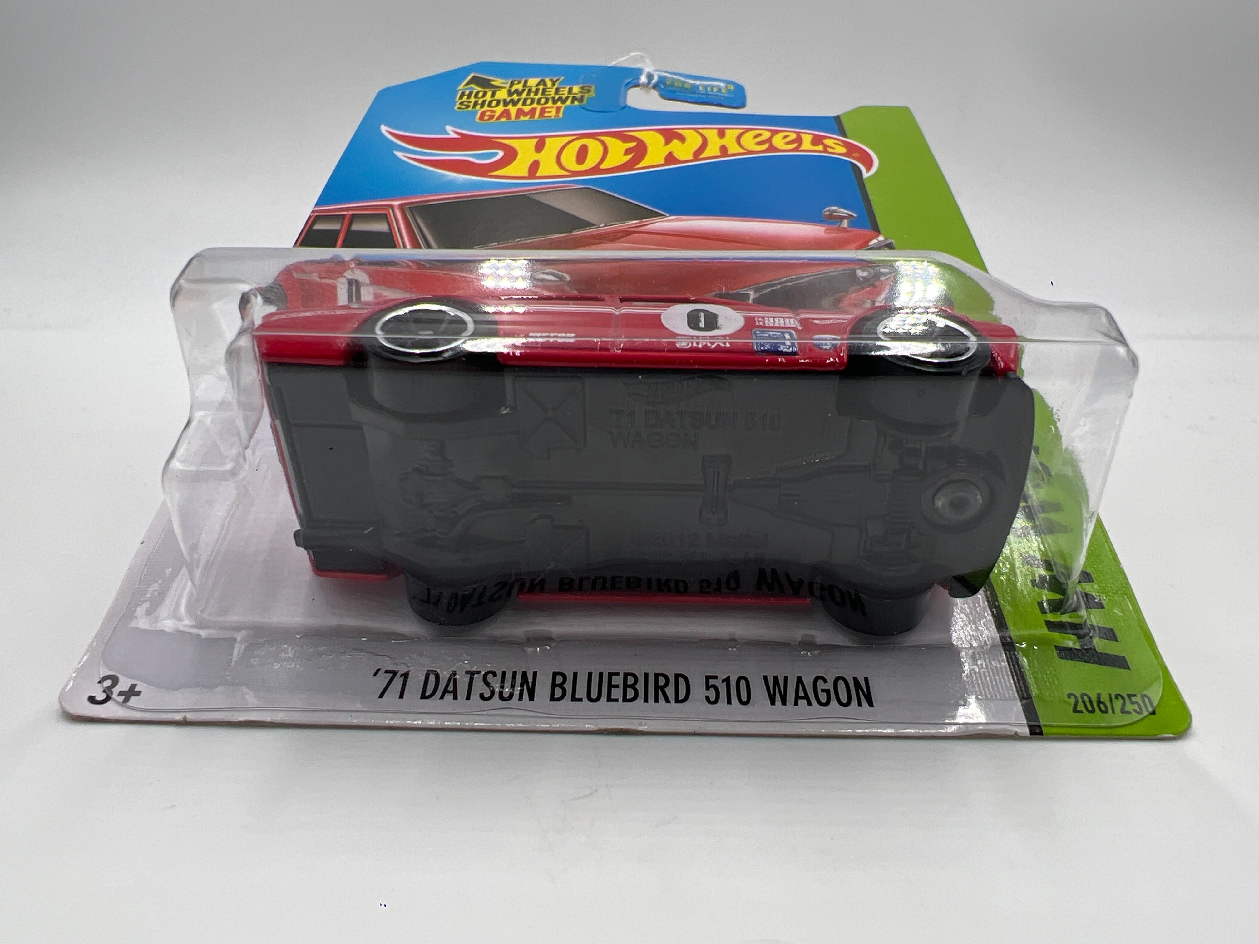 2014 Hot Wheels Workshop #206 71 Datsun Bluebird 510 Wagon Red (Mesh Grille) 88D - Image 7