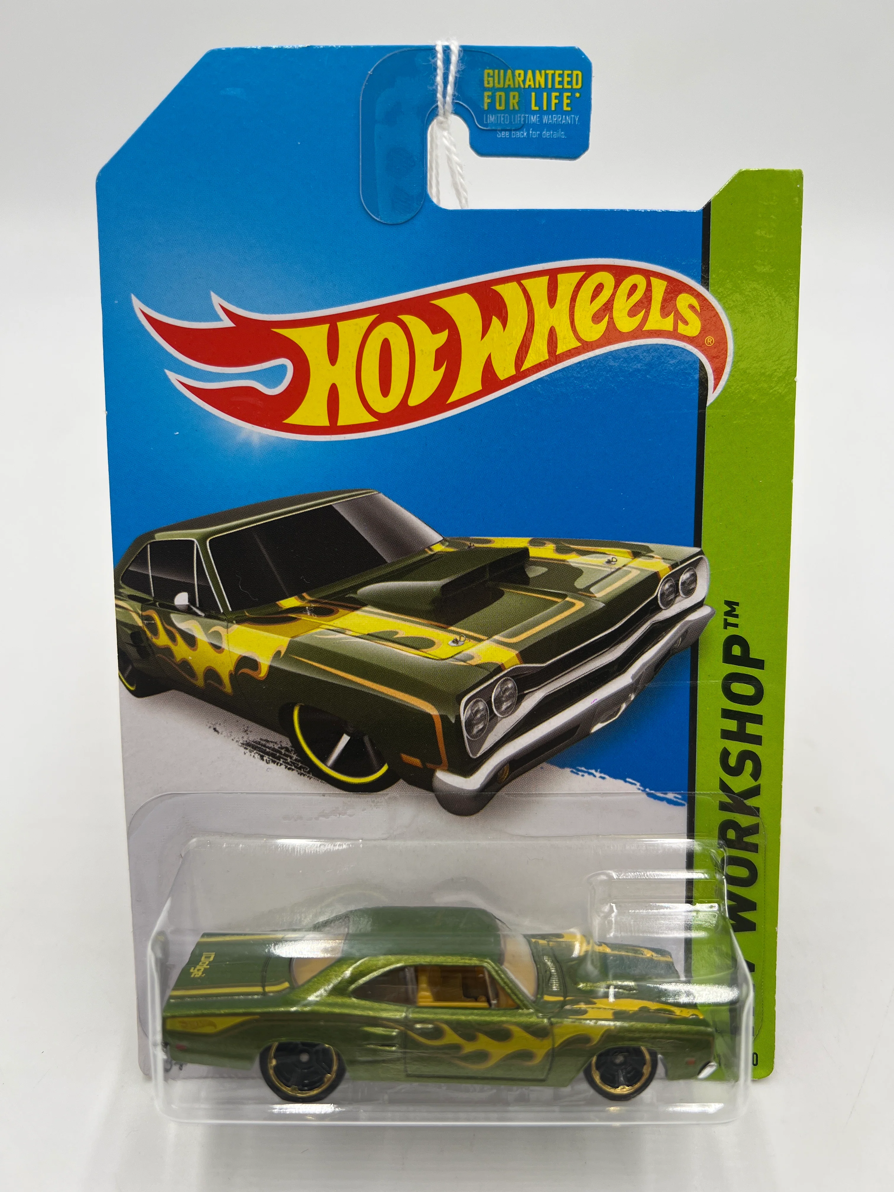 2014 Hot Wheels Workshop #212 69 Dodge Coronet Superbee Green 59D - Image 2