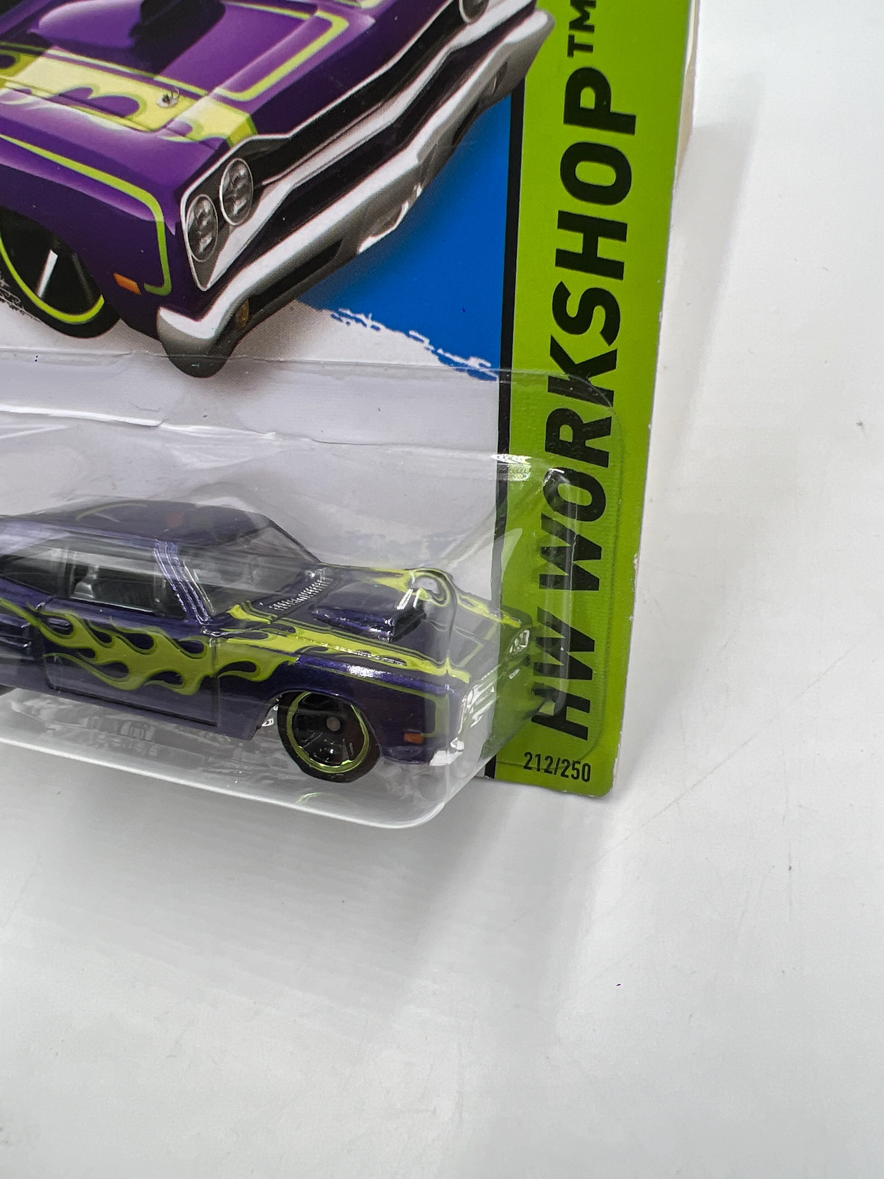 2014 Hot Wheels Workshop #212 69 Dodge Coronet Superbee Purple 38D - Image 4