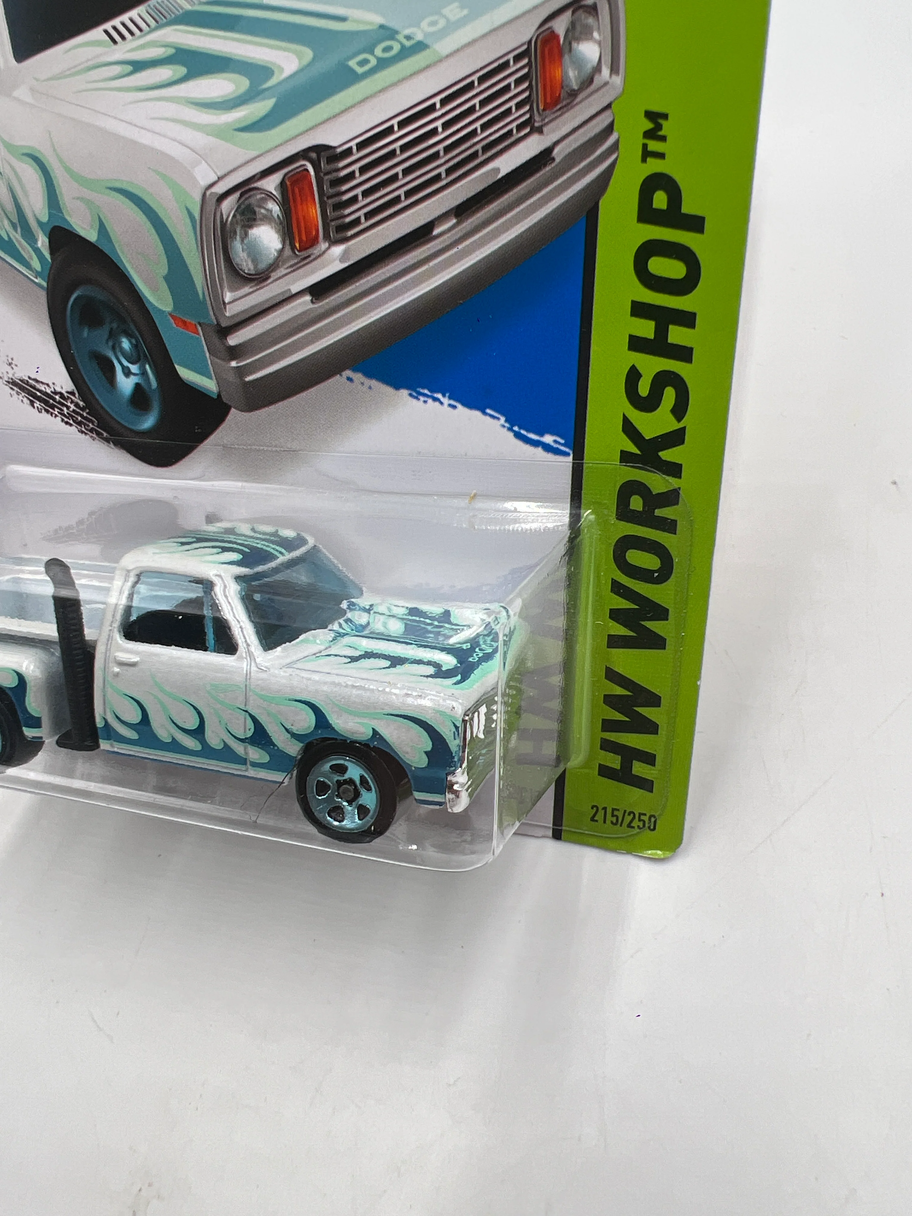 2014 Hot Wheels Workshop #215 78 Dodge Lil Red Express Truck White 42C - Image 4