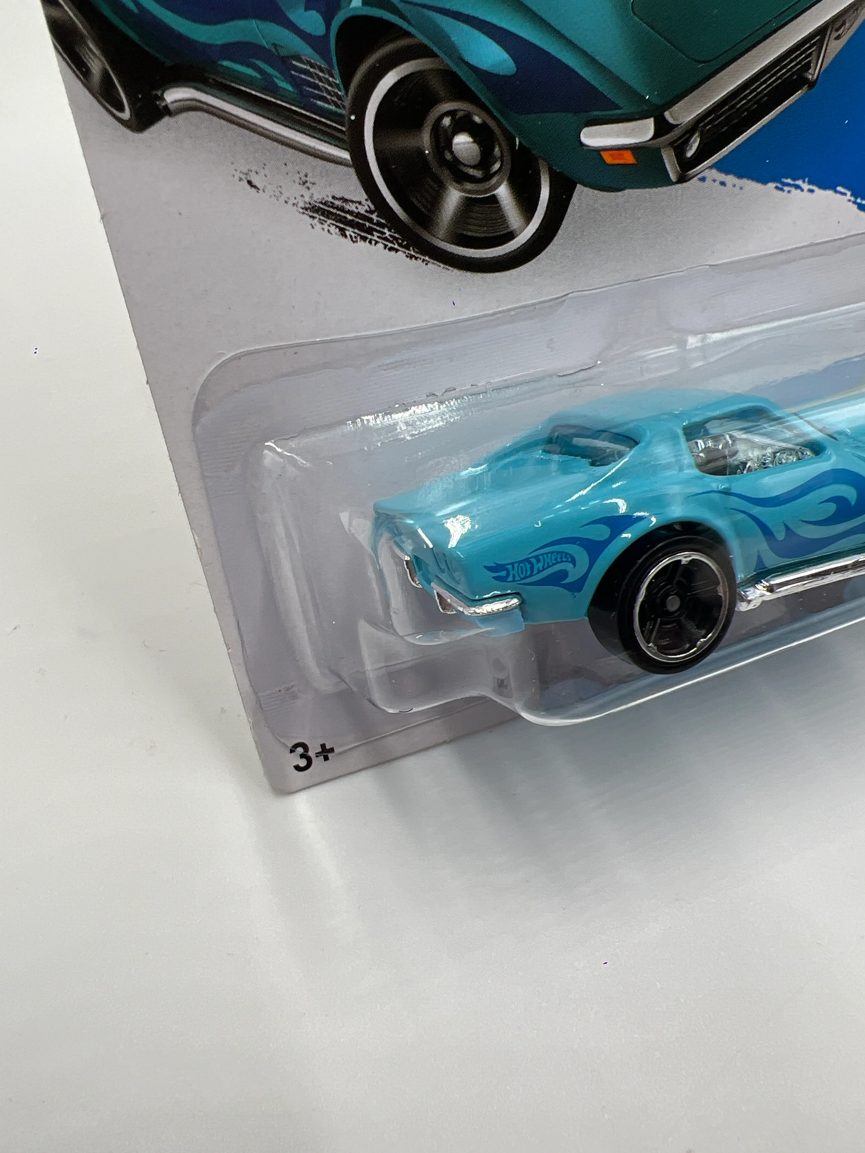 2014 Hot Wheels Kmart Exclusive Workshop #214 69 Corvette Light Blue 235F - Image 5
