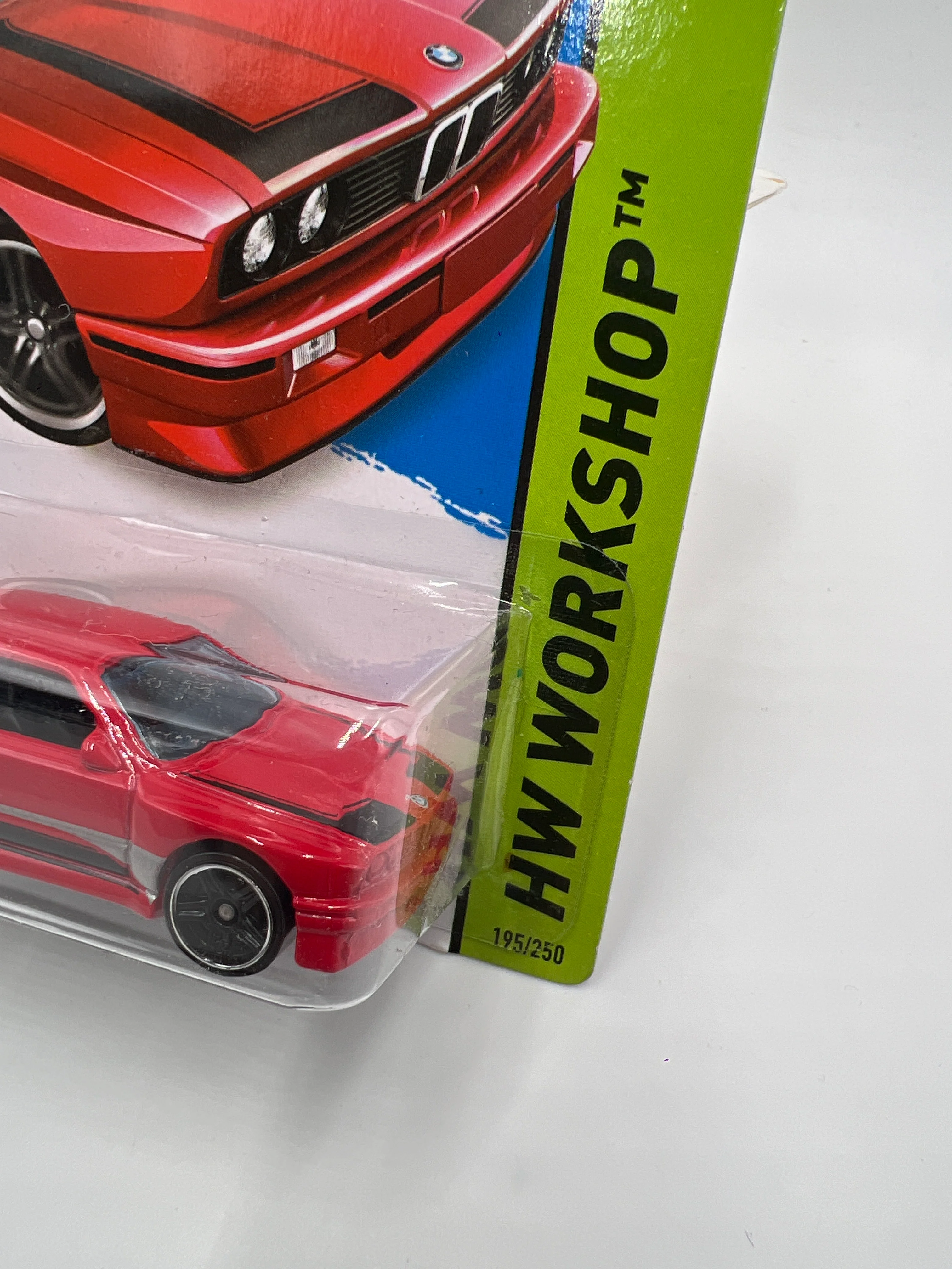 2014 Hot Wheels Workshop #195 92 BMW M3 Red 104A - Image 3