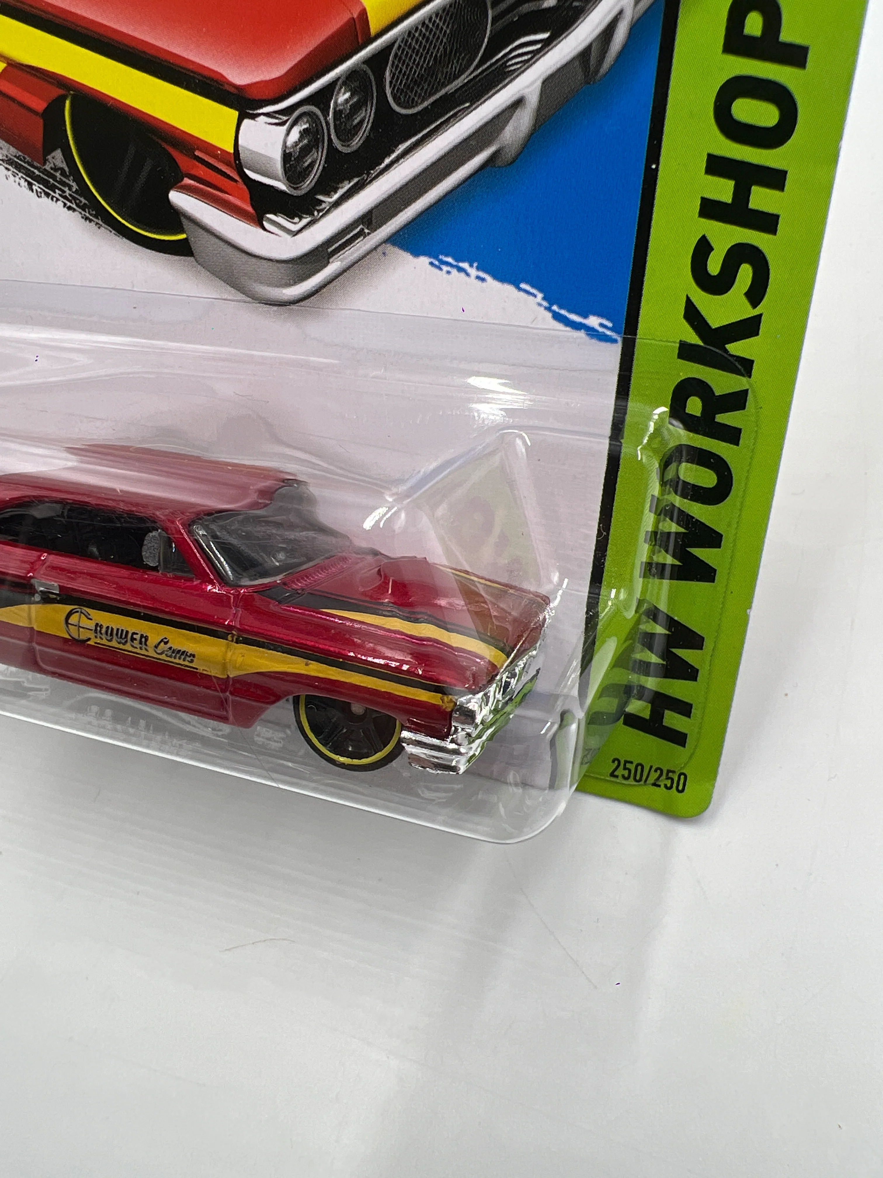 2014 Hot Wheels Workshop #250 Custom 64 Galaxie 500 Red 31A - Image 4