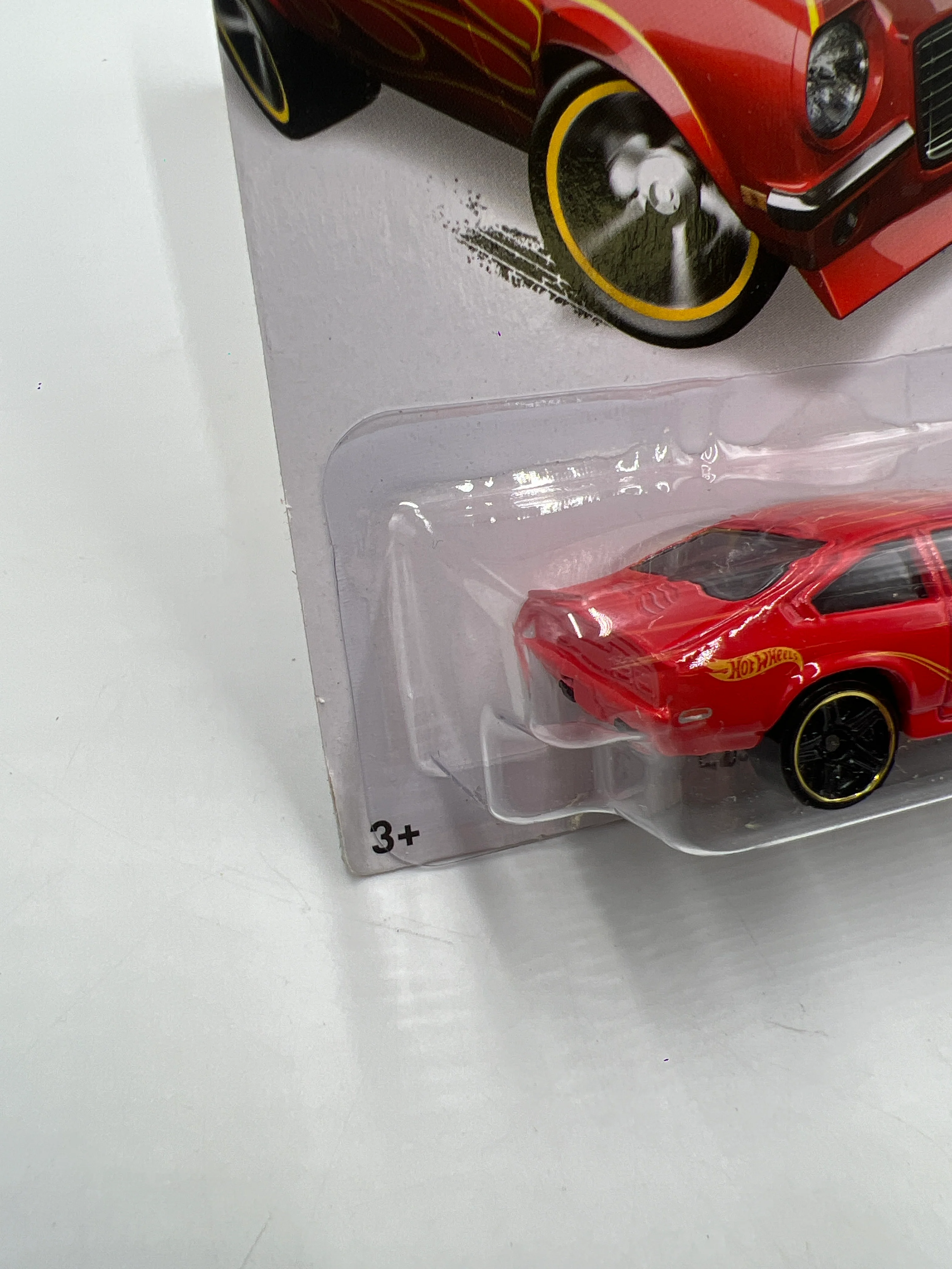 2014 Hot Wheels Workshop #220 Custom V8 Vega Red Vein Top Back 6H - Image 5