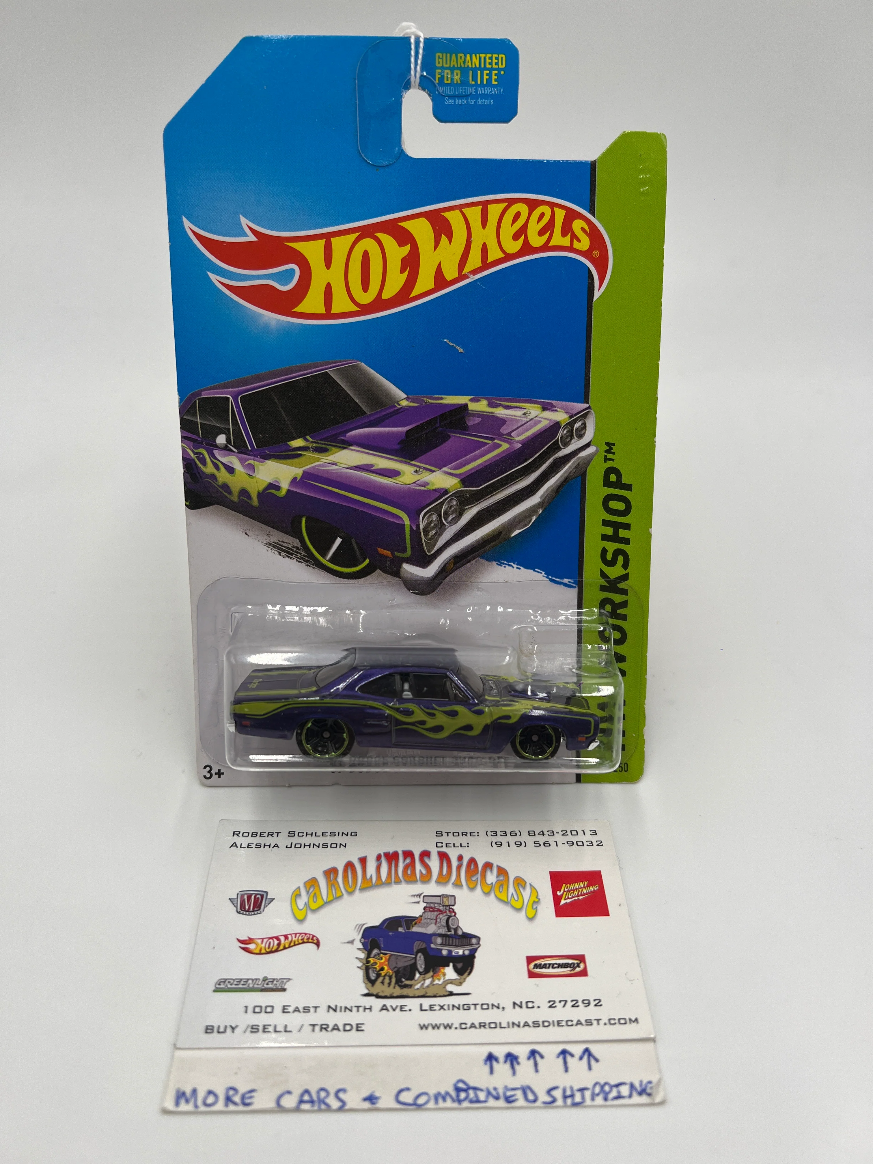 2014 Hot Wheels Workshop #212 69 Dodge Coronet Superbee Purple 59E