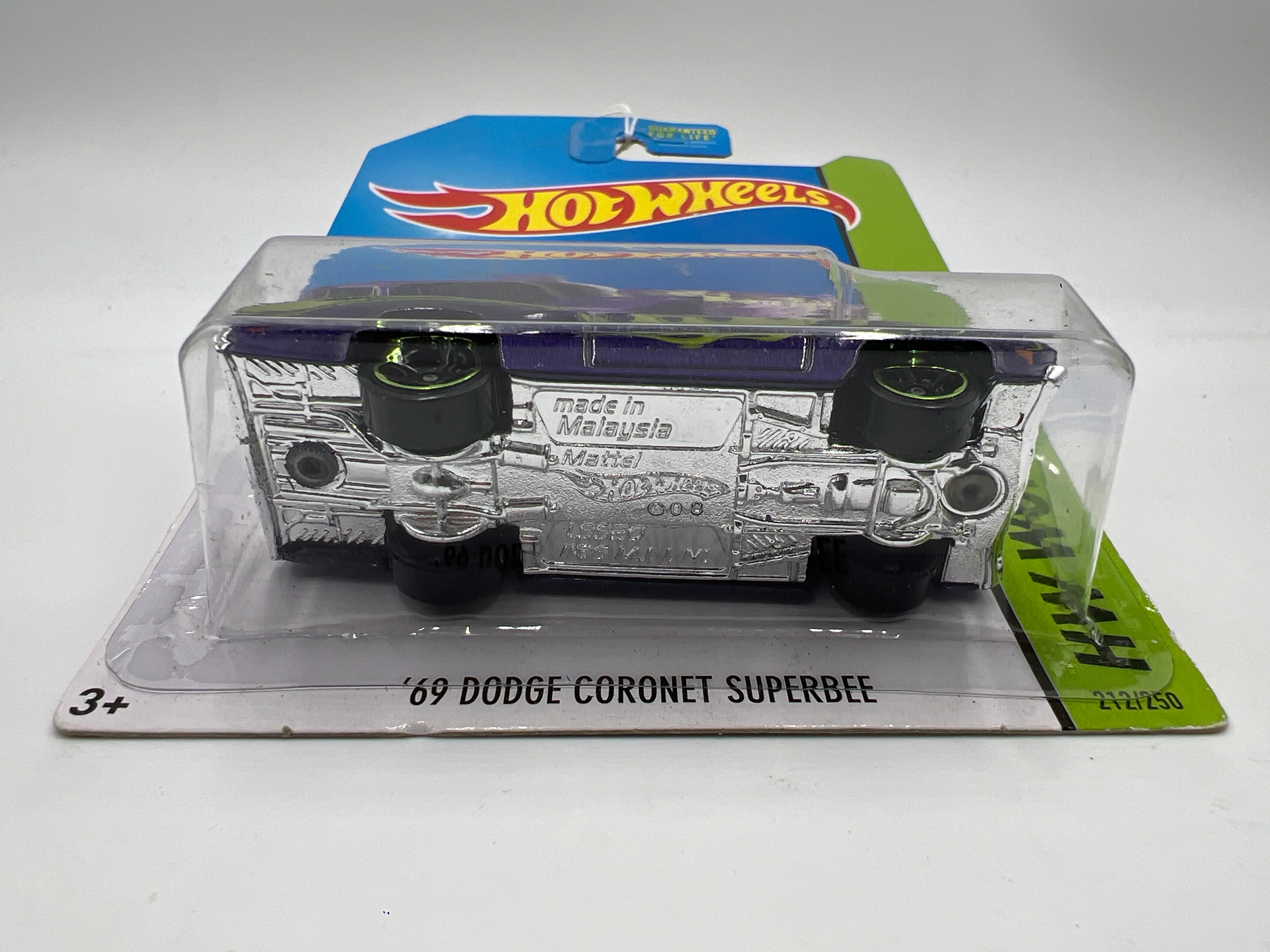 2014 Hot Wheels Workshop #212 69 Dodge Coronet Superbee Purple 59E - Image 7