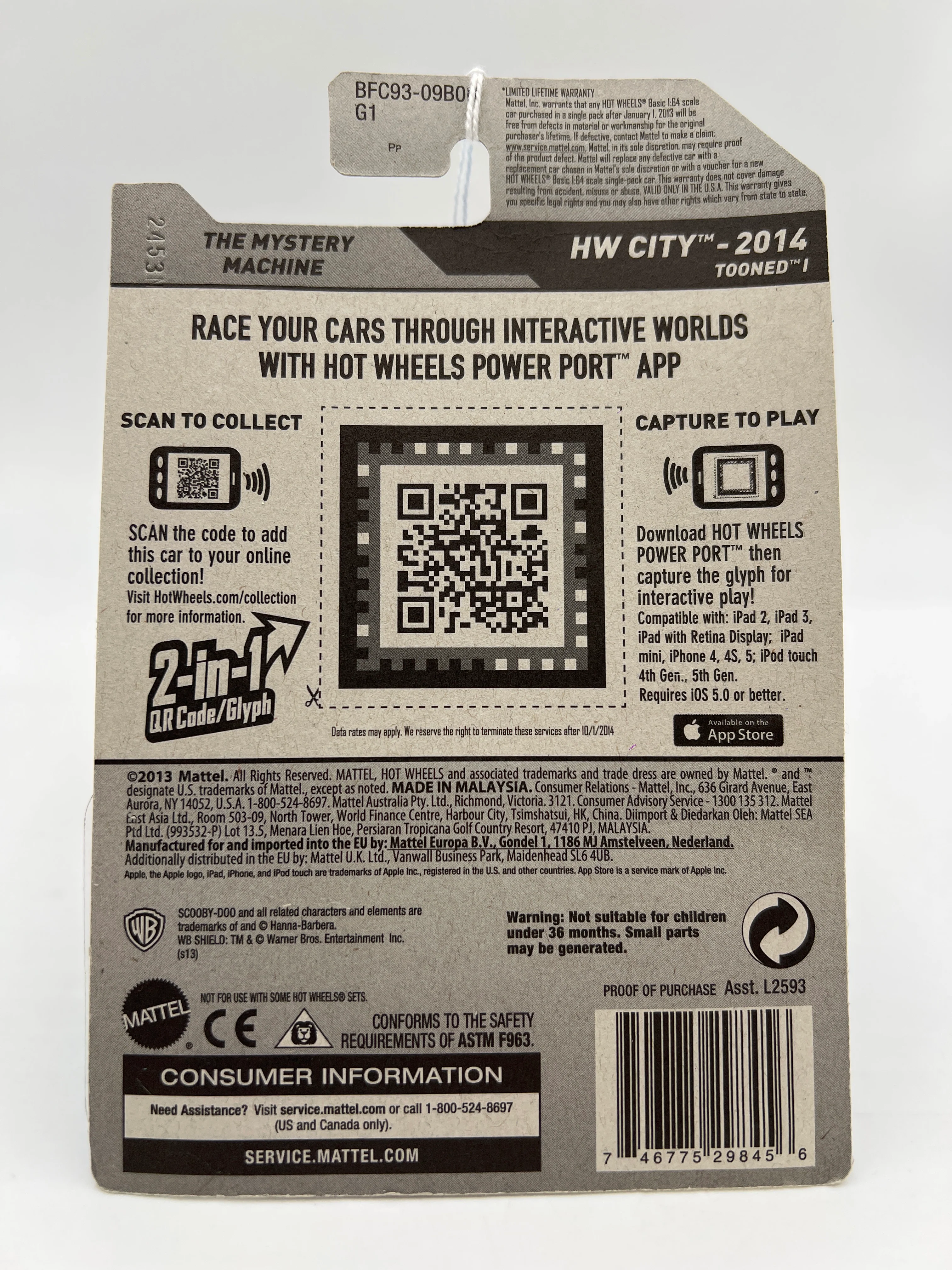 2014 Hot Wheels City #84 The Mystery Machine 122D - Image 7
