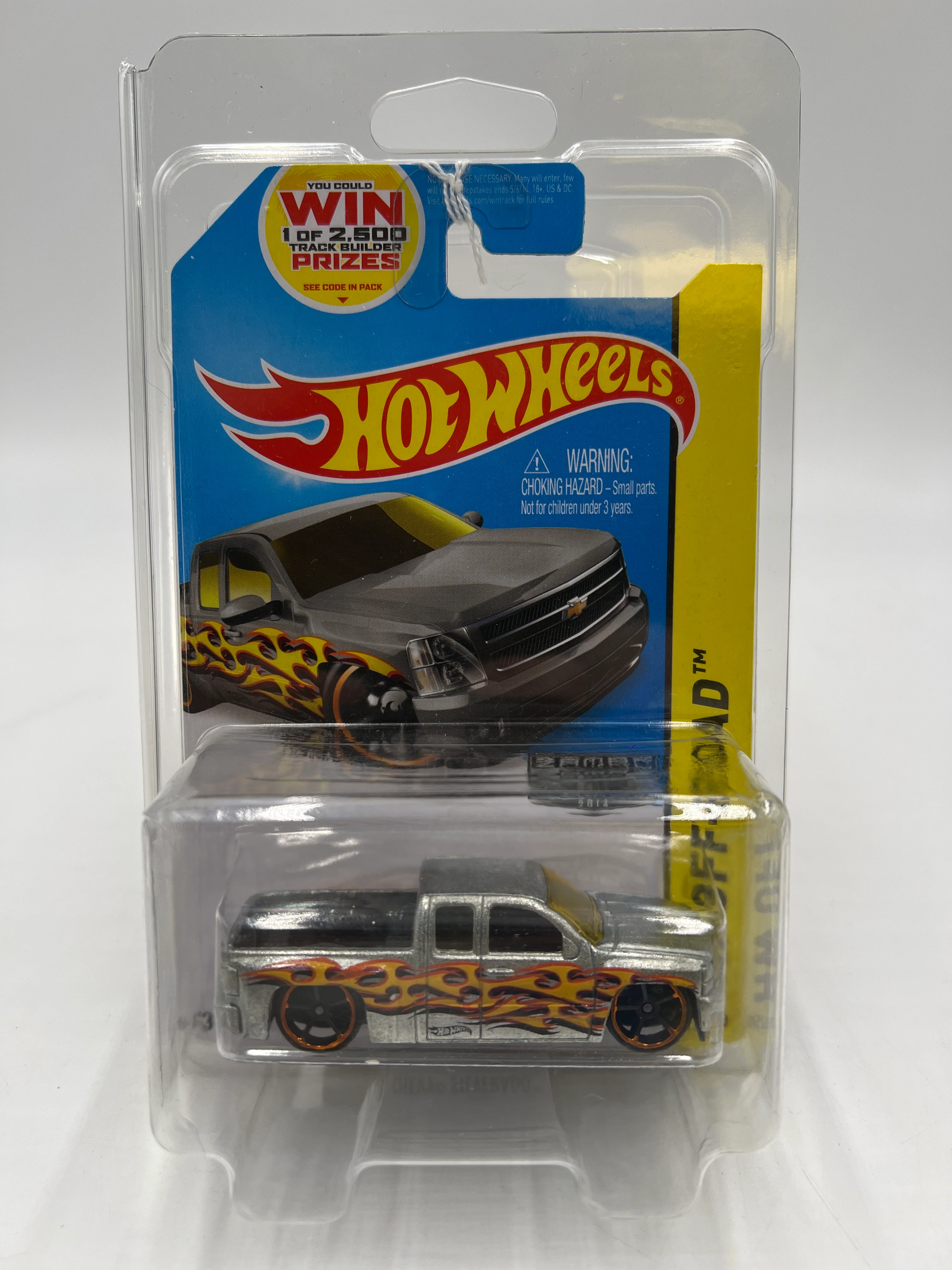 2014 Hot Wheels Off-Road #132 Zamac 004 Chevy Silverado W/Protector - Image 7