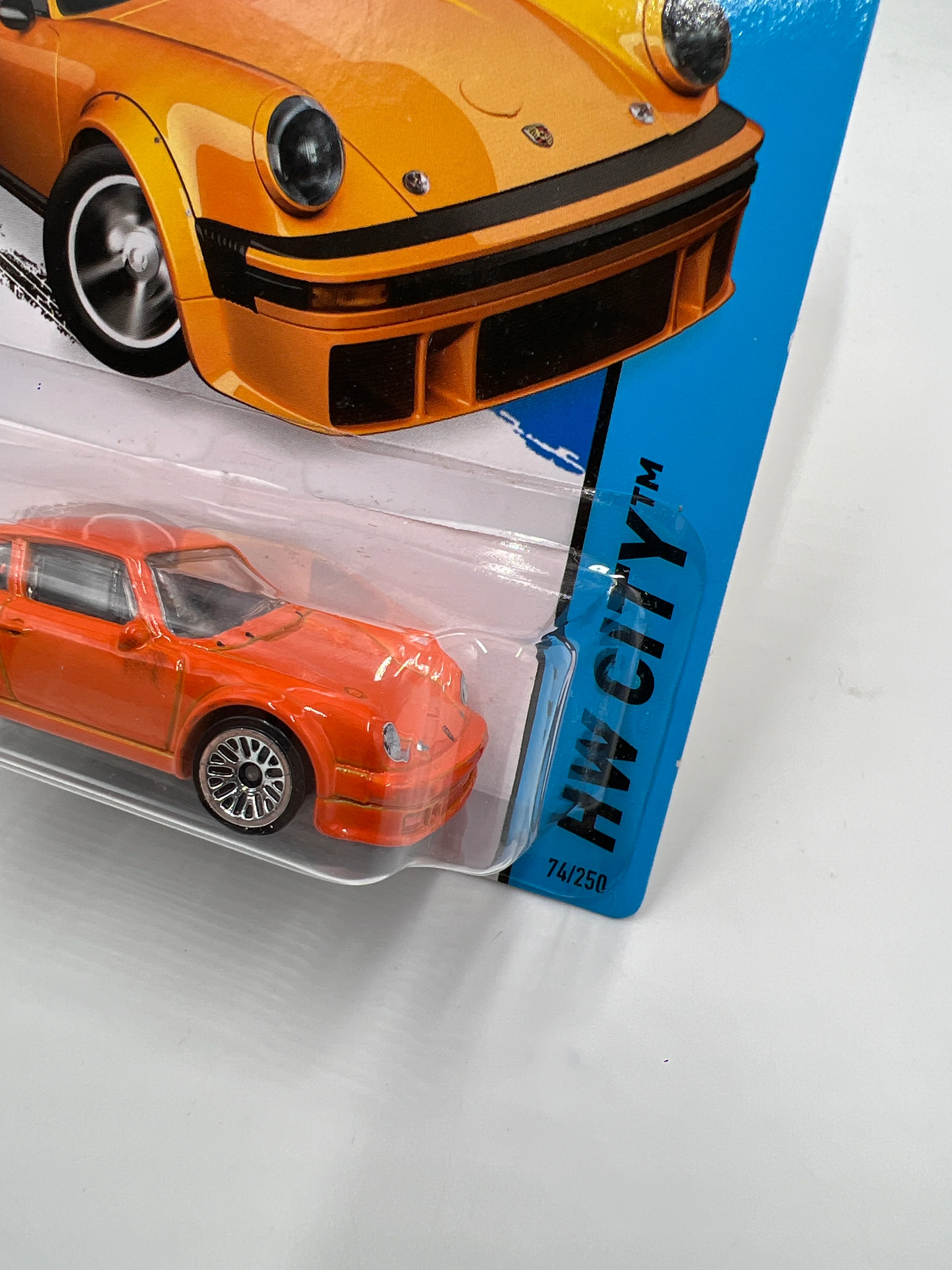 2014 Hot Wheels City #74 Porsche 934 Turbo RSR Orange - Image 3