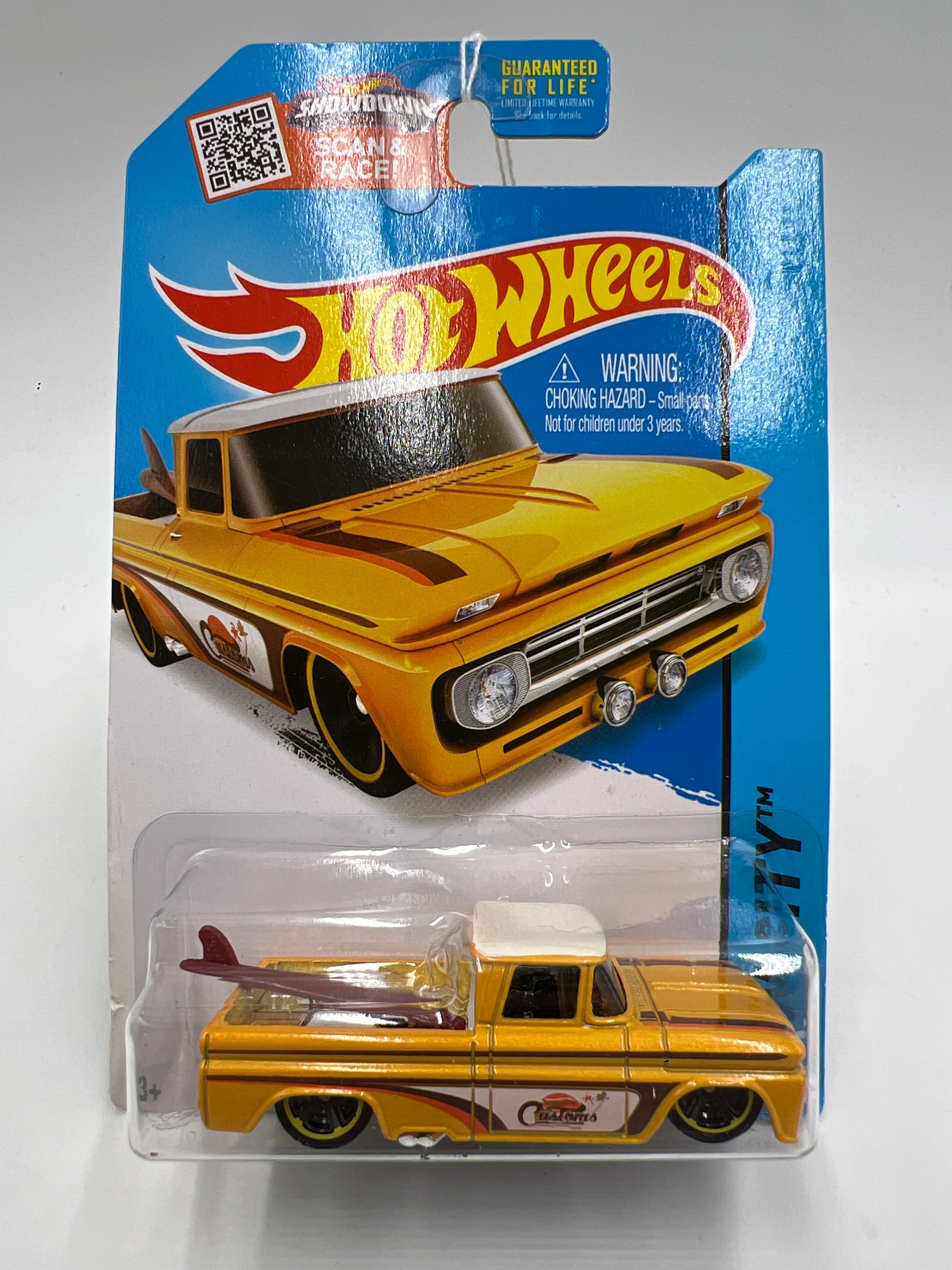 2015 Hot Wheels City #72 Custom 62 Chevy Yellow 13C