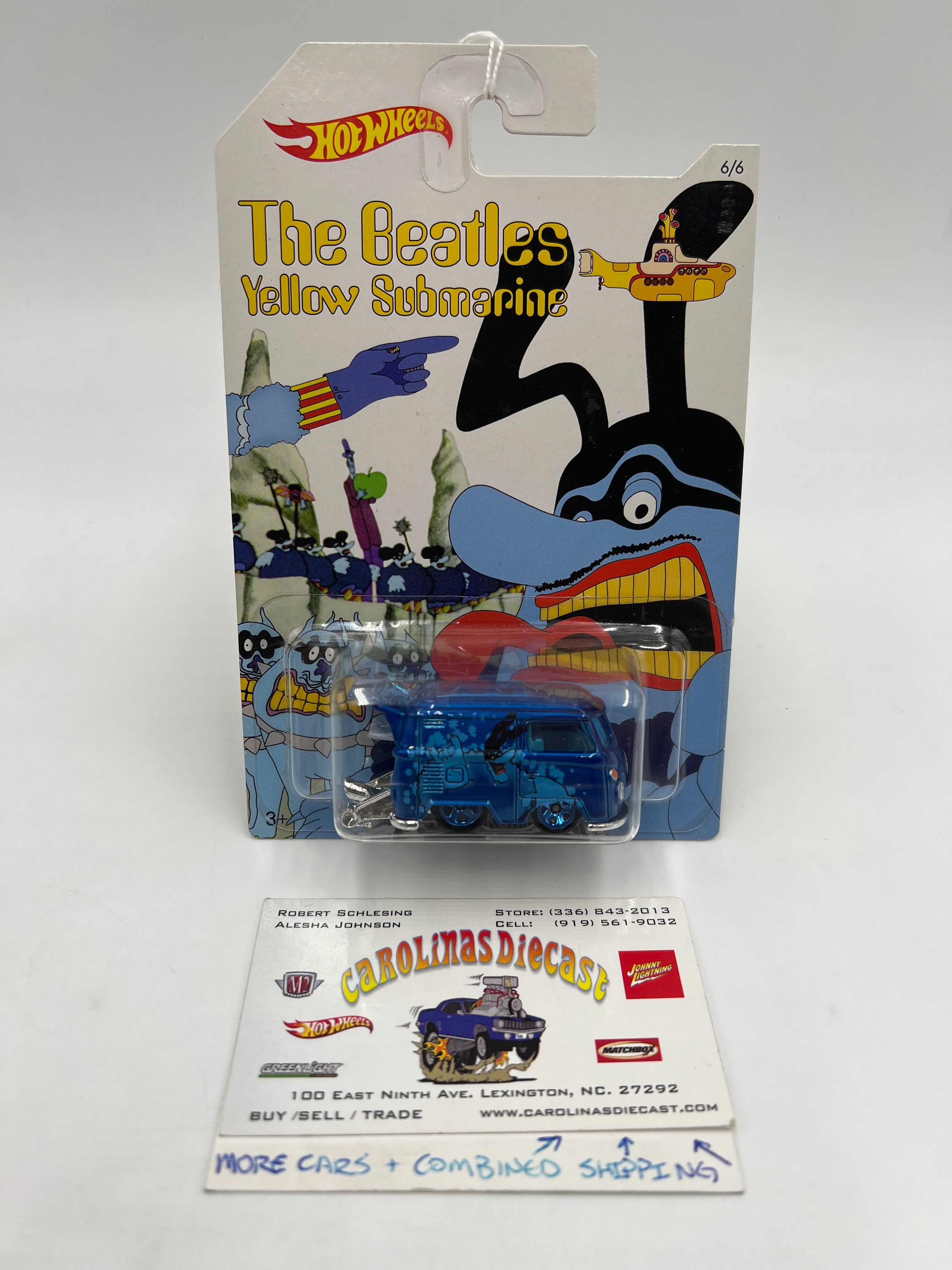2016 Hot Wheels The Beatles Yellow Submarine #6 Kool Kombi Blue SR