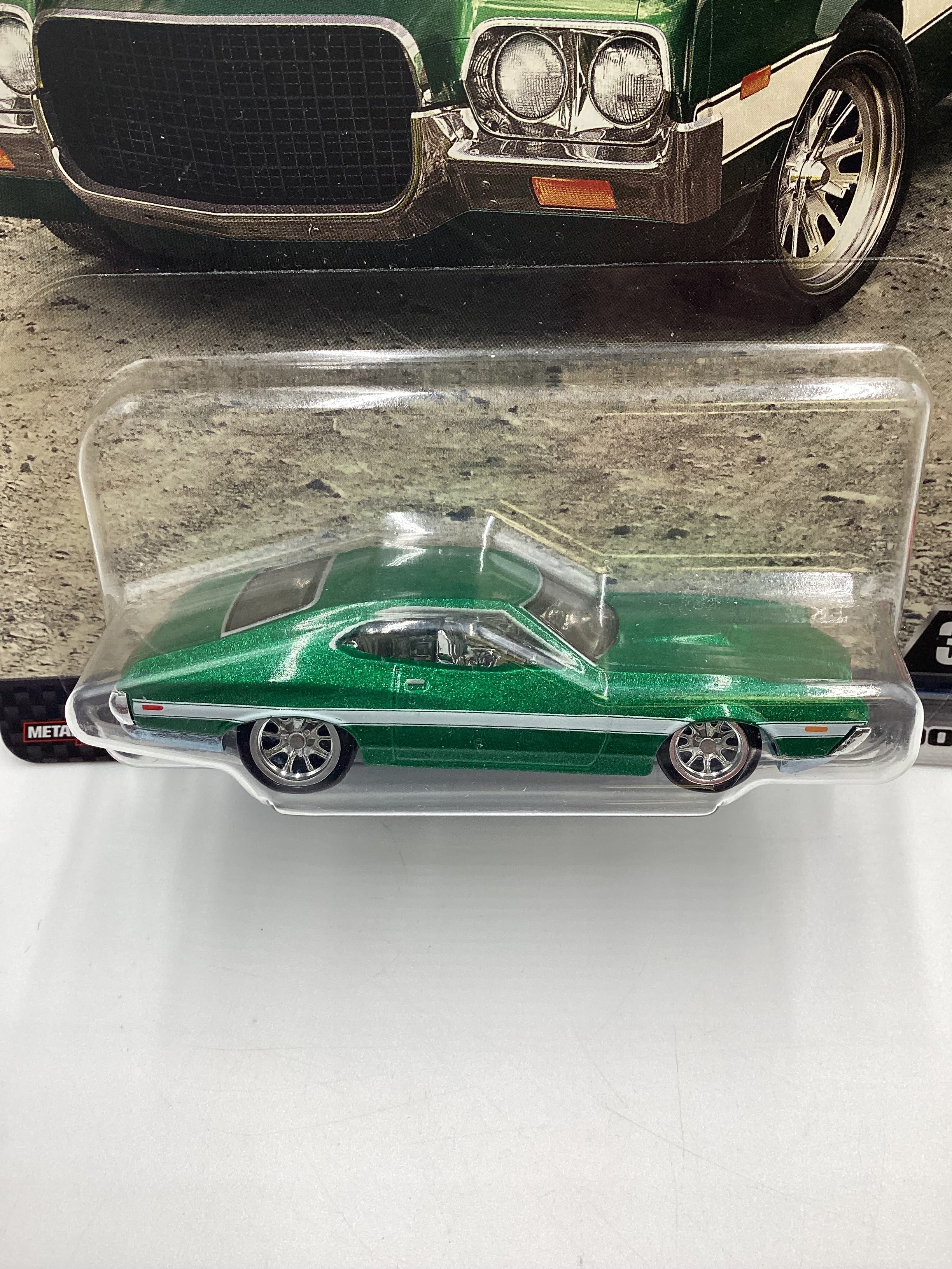 Hot Wheels Fast & Furious #3 1972 Ford Grand Torino Sport Green 246i - Image 3