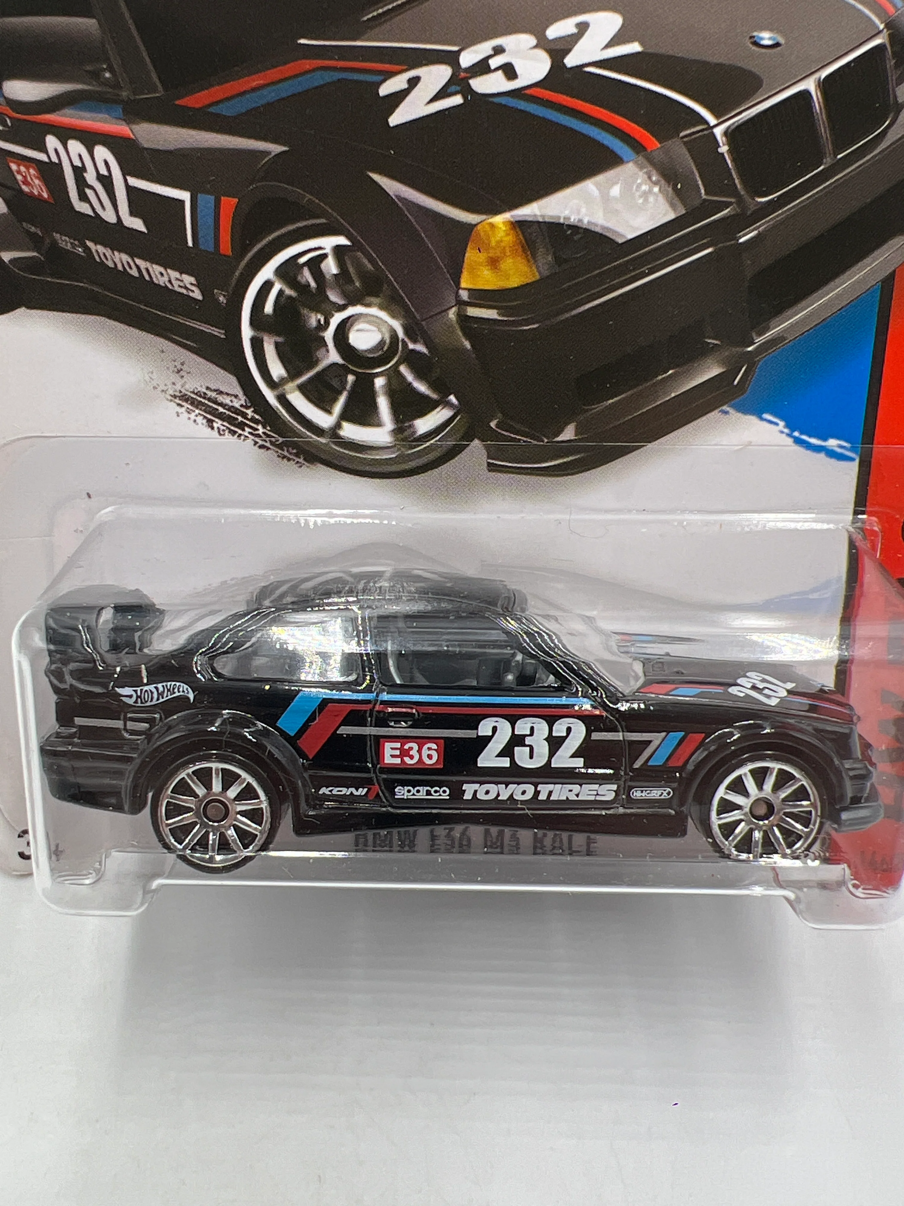 2015 Hot Wheels Race #146 BMW E36 M3 Race Black - Image 2