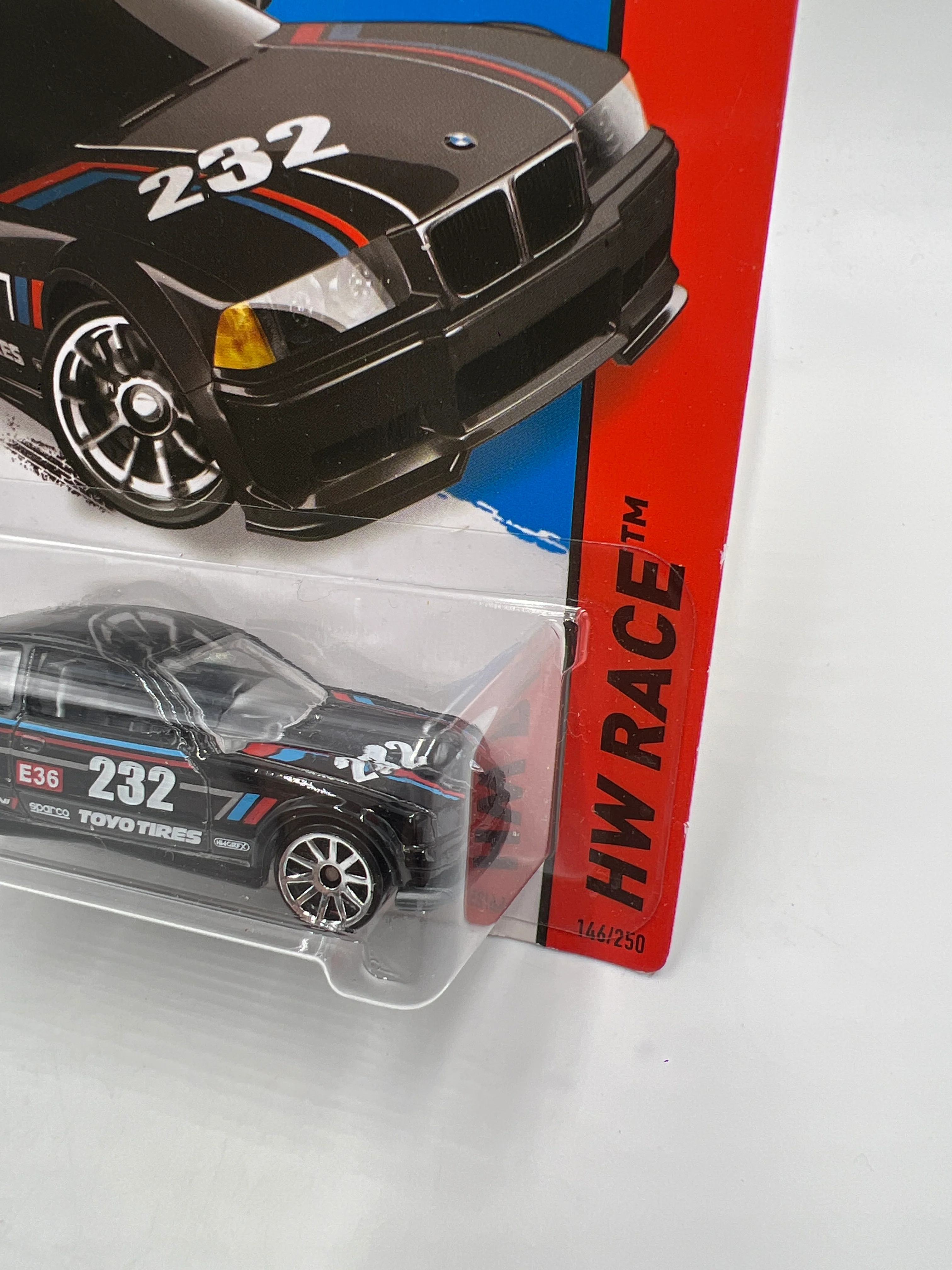 2015 Hot Wheels Race #146 BMW E36 M3 Race Black - Image 3