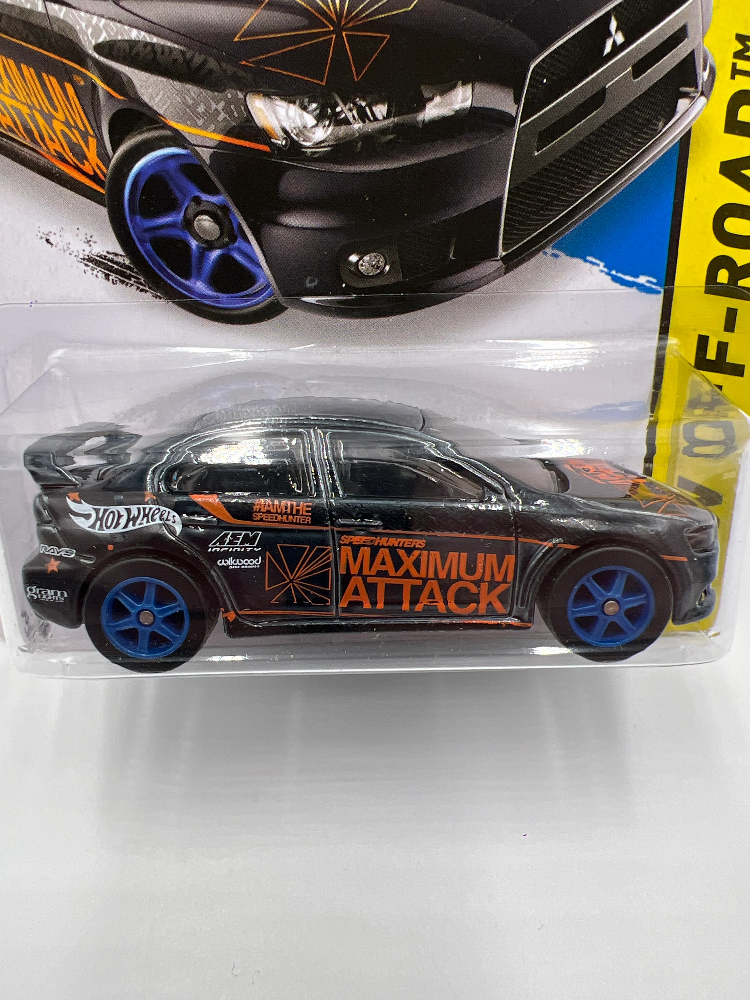 2015 Hot Wheels Super Treasure Hunt #77 2008 Lancer Evolution W/Protector - Image 3