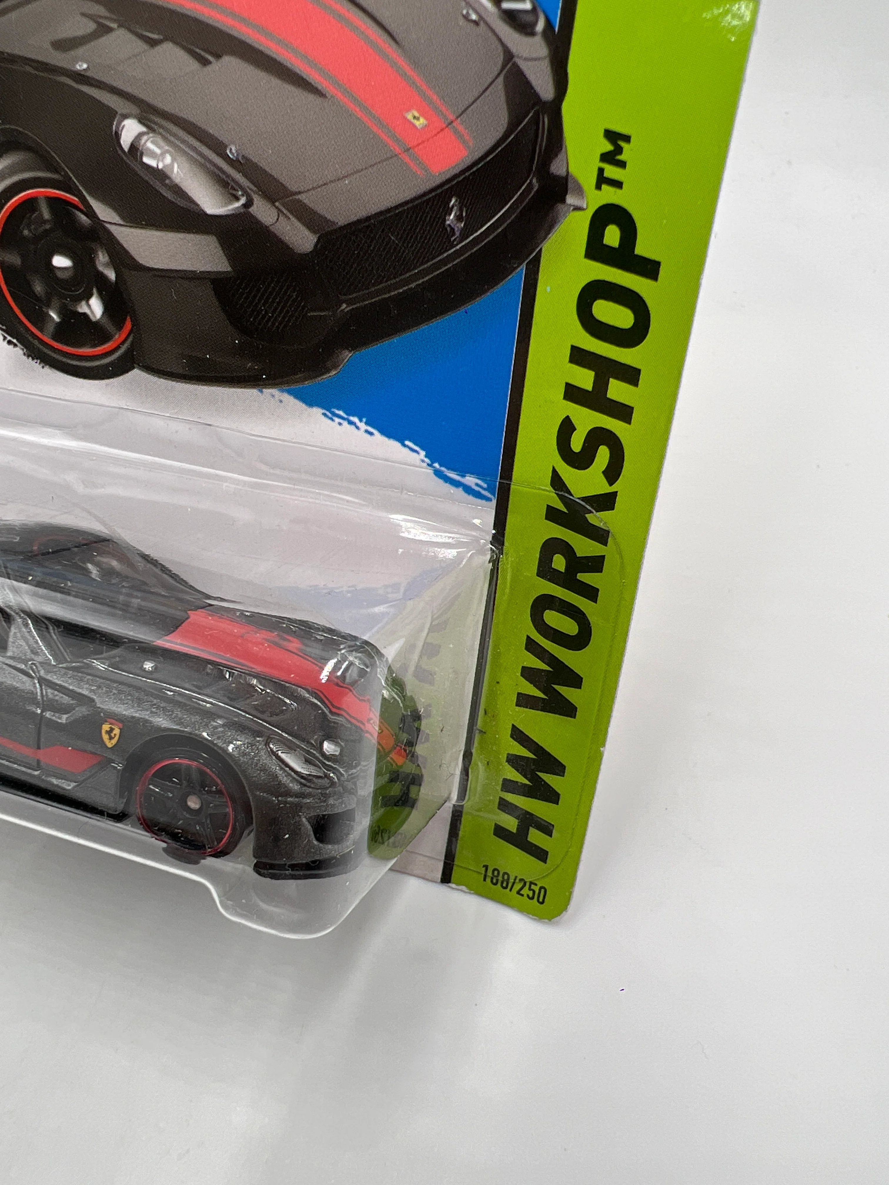 2015 Hot Wheels Workshop #188 Ferrari 599XX Gray Card Not Perfect SR - Image 3