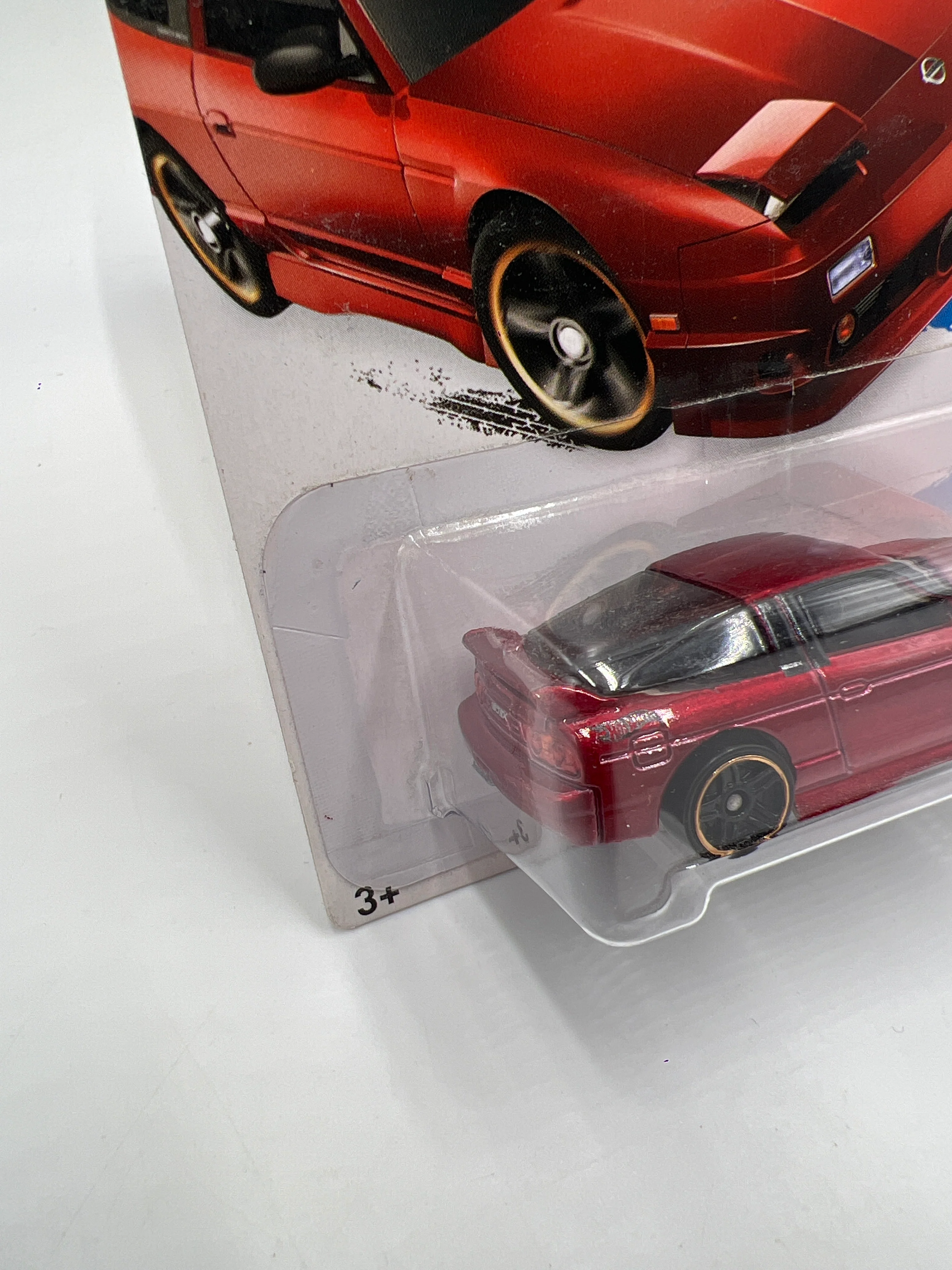 2015 Hot Wheels Workshop #205 96 Nissan 180SX Type X Red 84A - Image 4