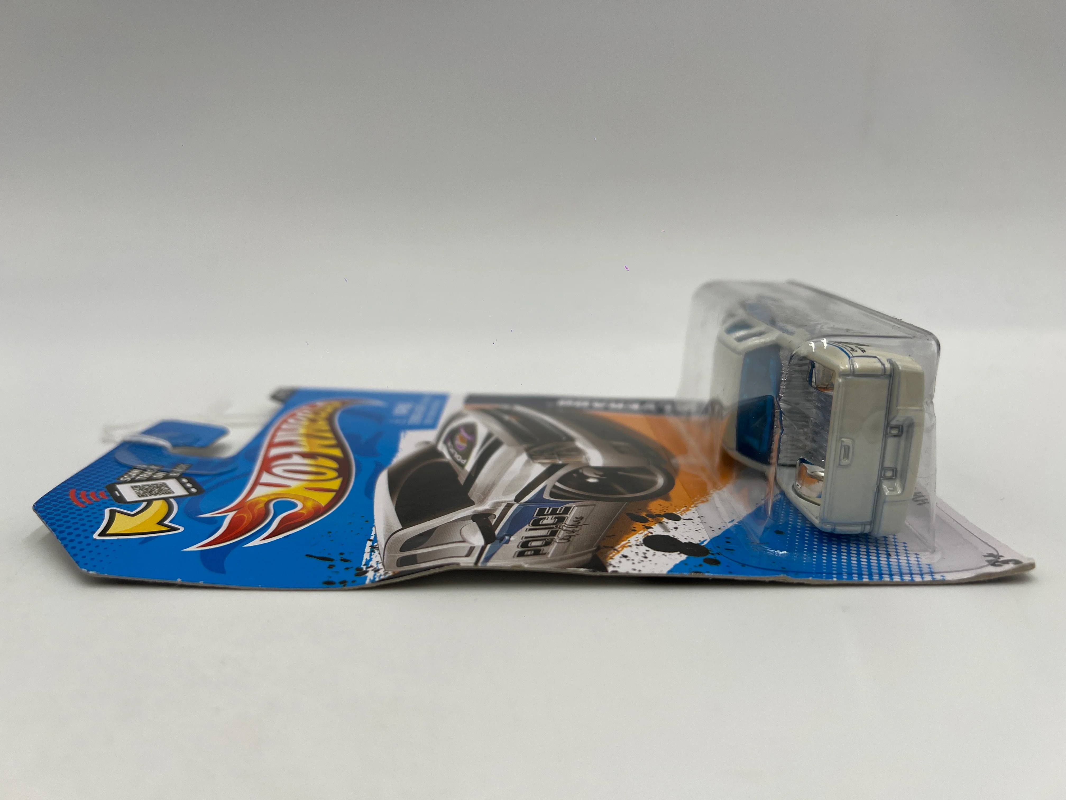 2012 Hot Wheels Main Street #164 Chevy Silverado White Police Card/Blister Not Perfect SR - Image 6
