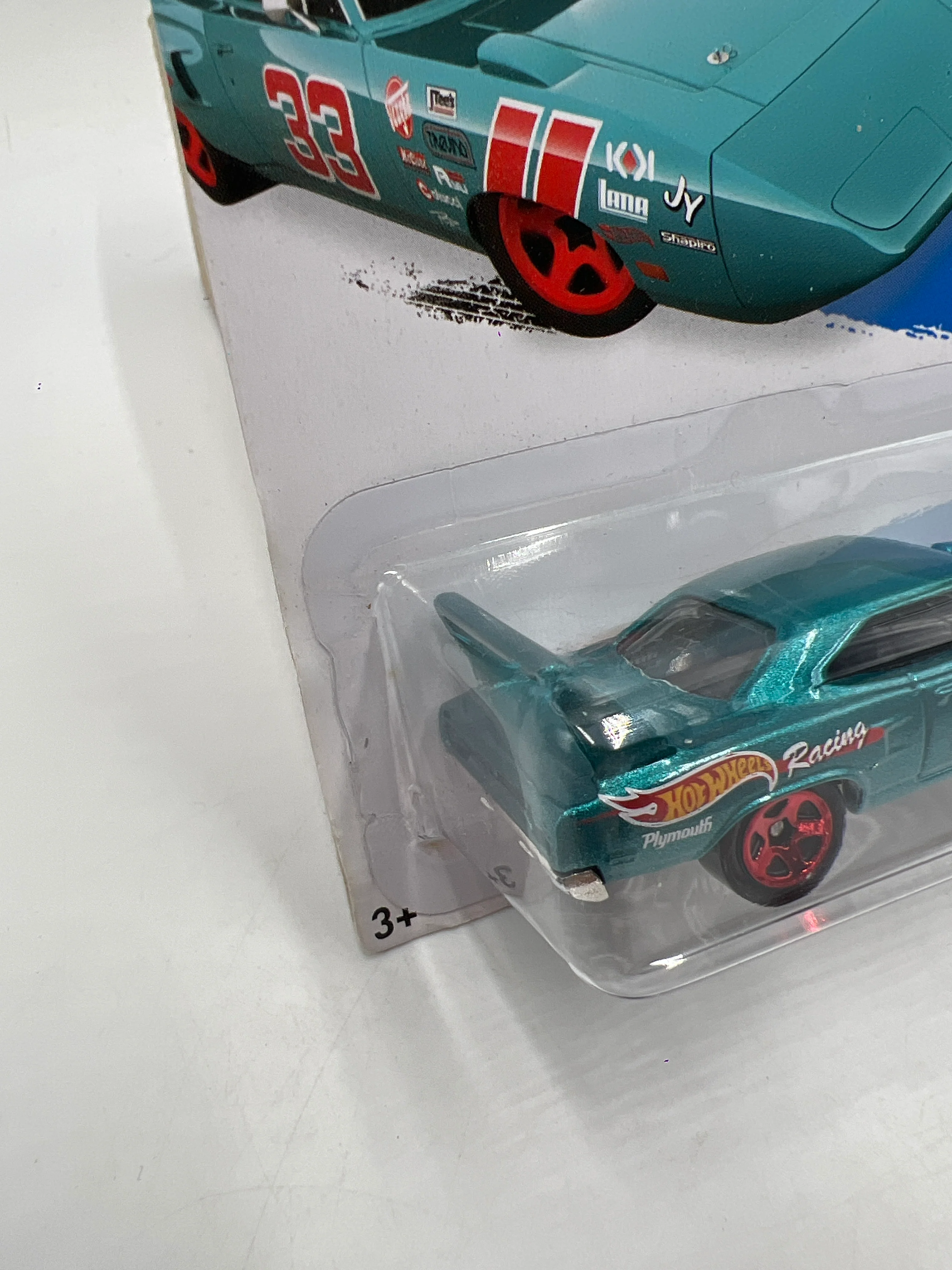 2015 Hot Wheels Workshop #229 70 Plymouth Superbird Teal 38B - Image 4