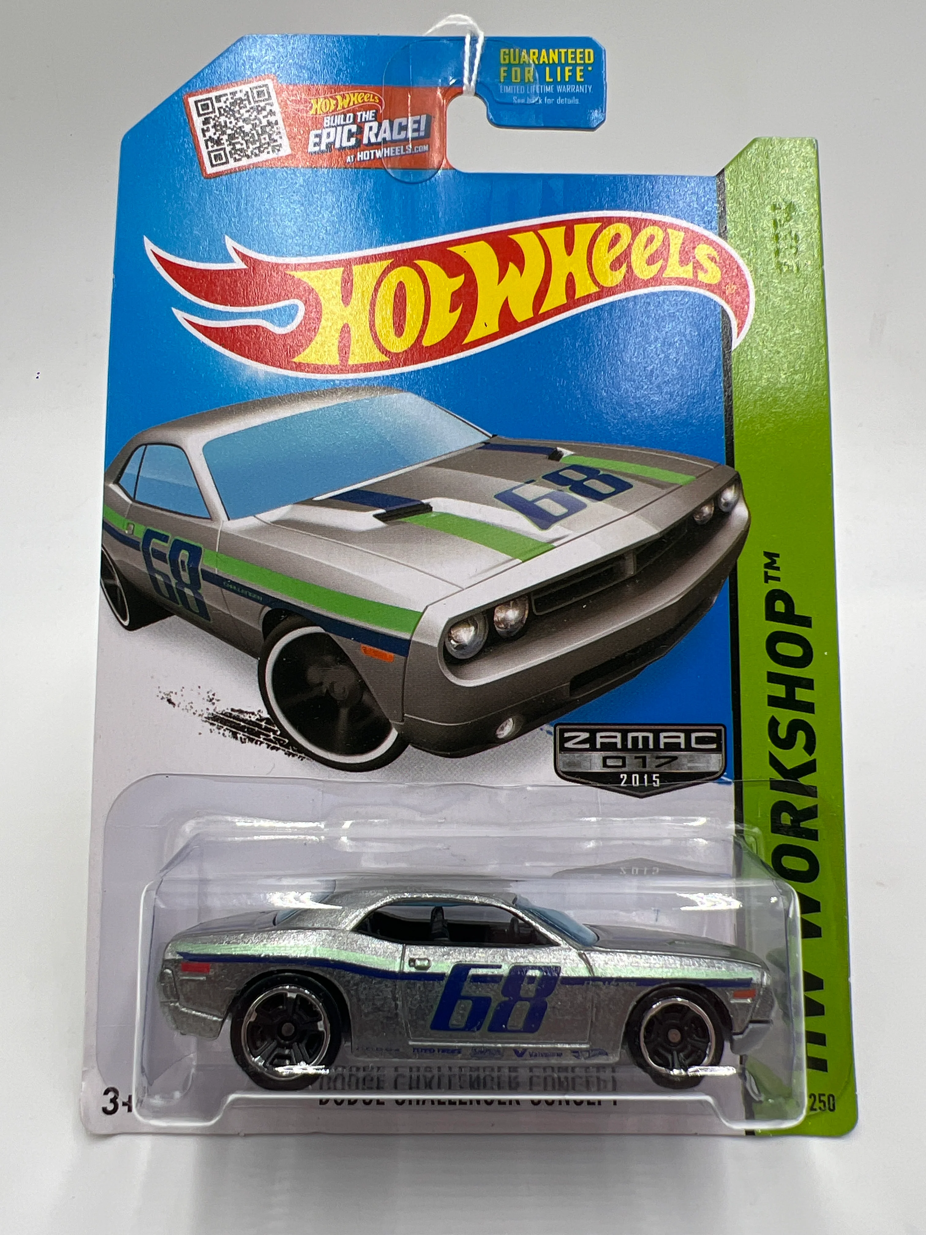 2015 Hot Wheels Walmart Exclusive Zamac 17 #234 Dodge Challenger Concept 147E - Image 2