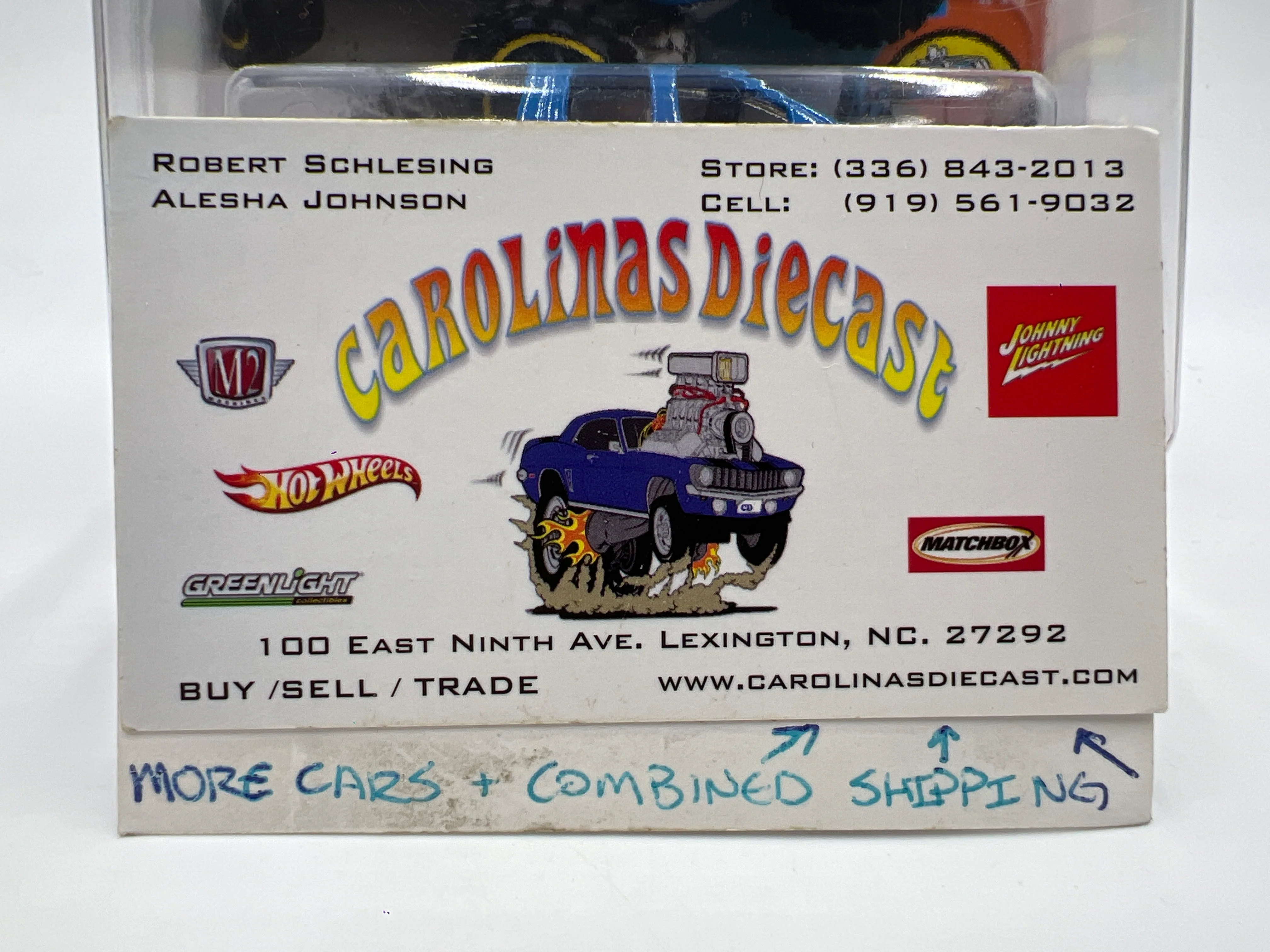 2016 Hot Wheels Walgreens Exclusive #144 Dodge Ram 1500 Blue W/Protector - Image 9