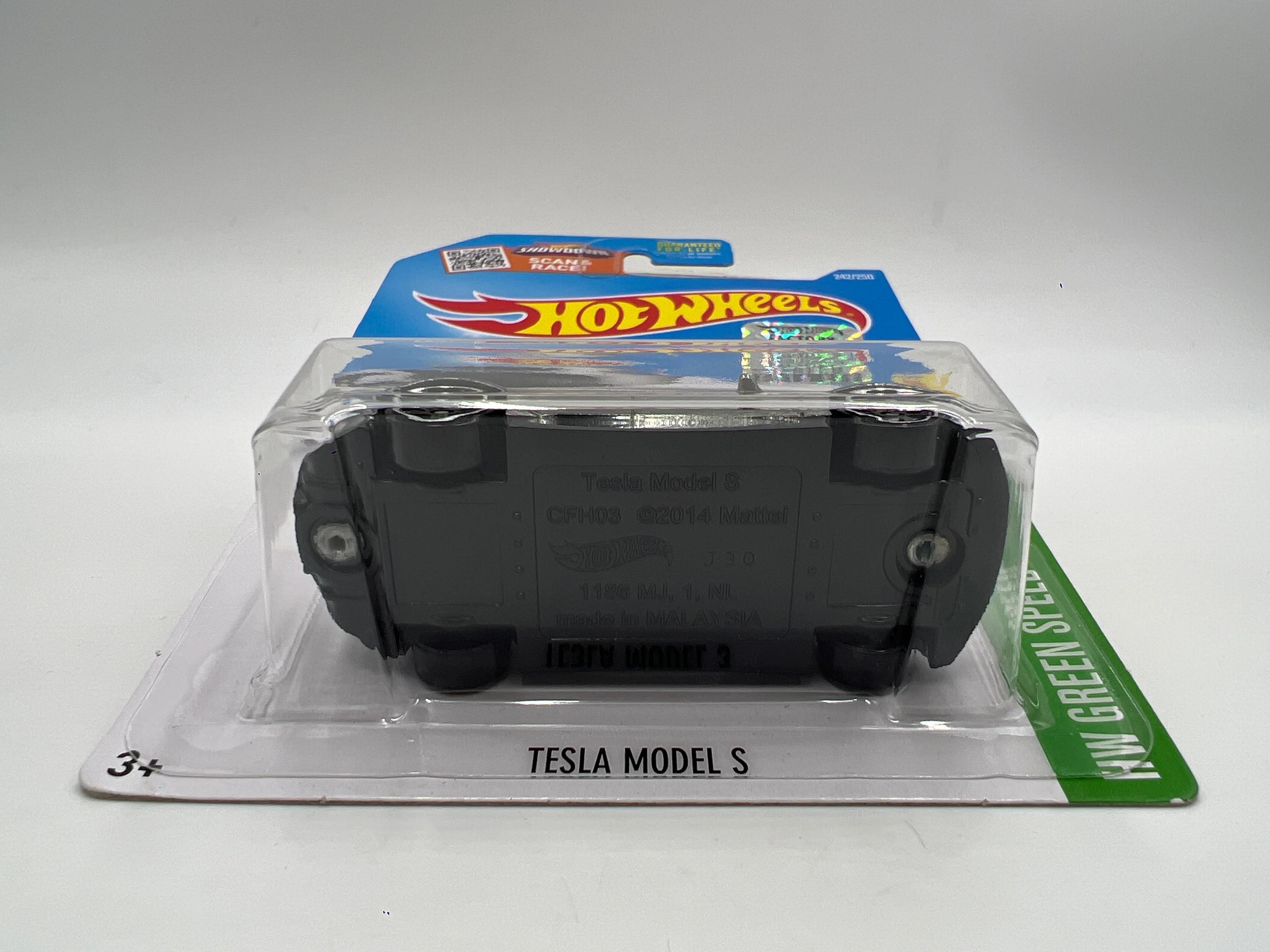 2016 Hot Wheels Factory Sealed Walmart Zamac #242 Tesla Model S W/Protector - Image 5