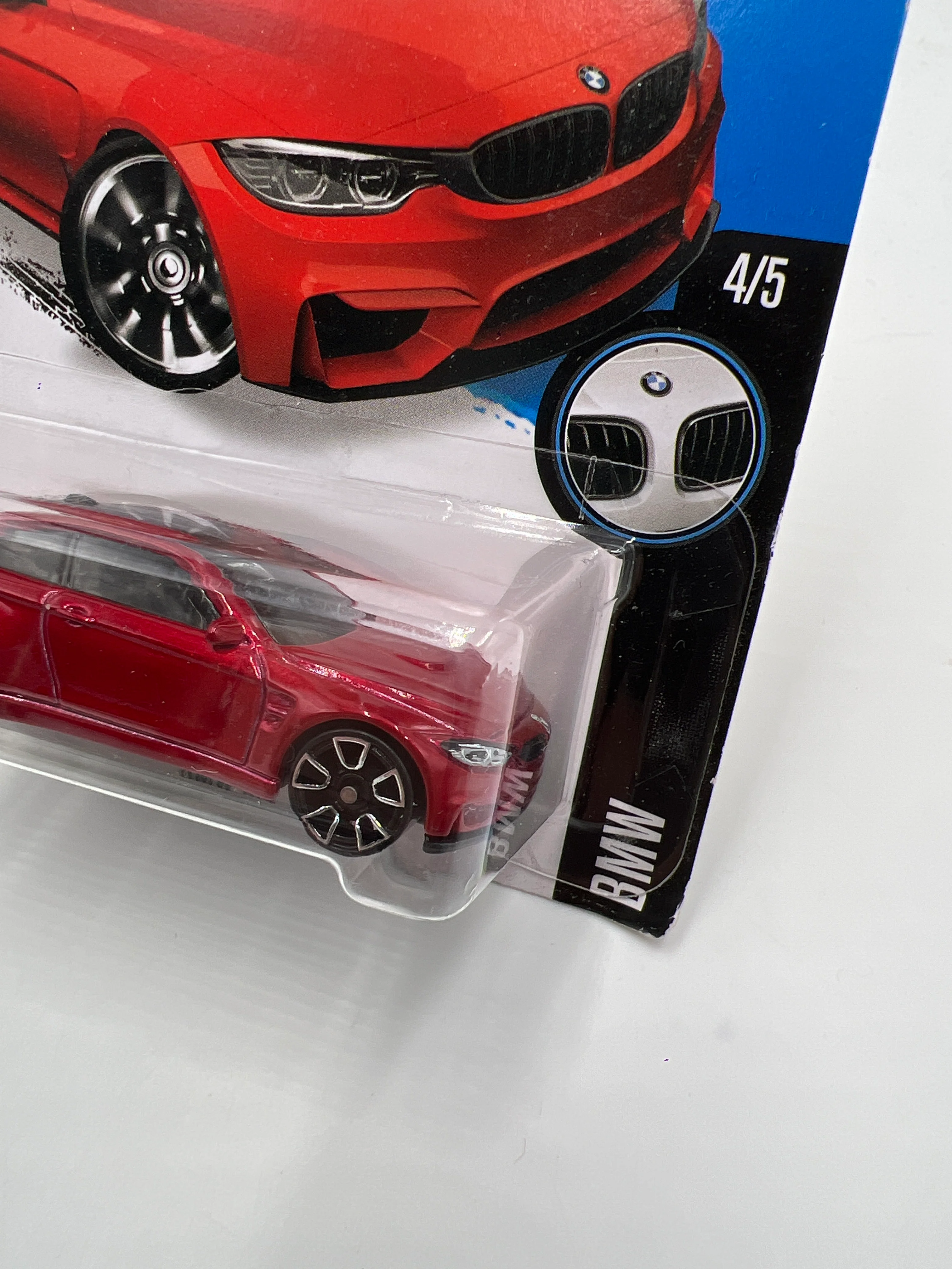 2016 Hot Wheels BMW #189 BMW M4 Red 108A - Image 4