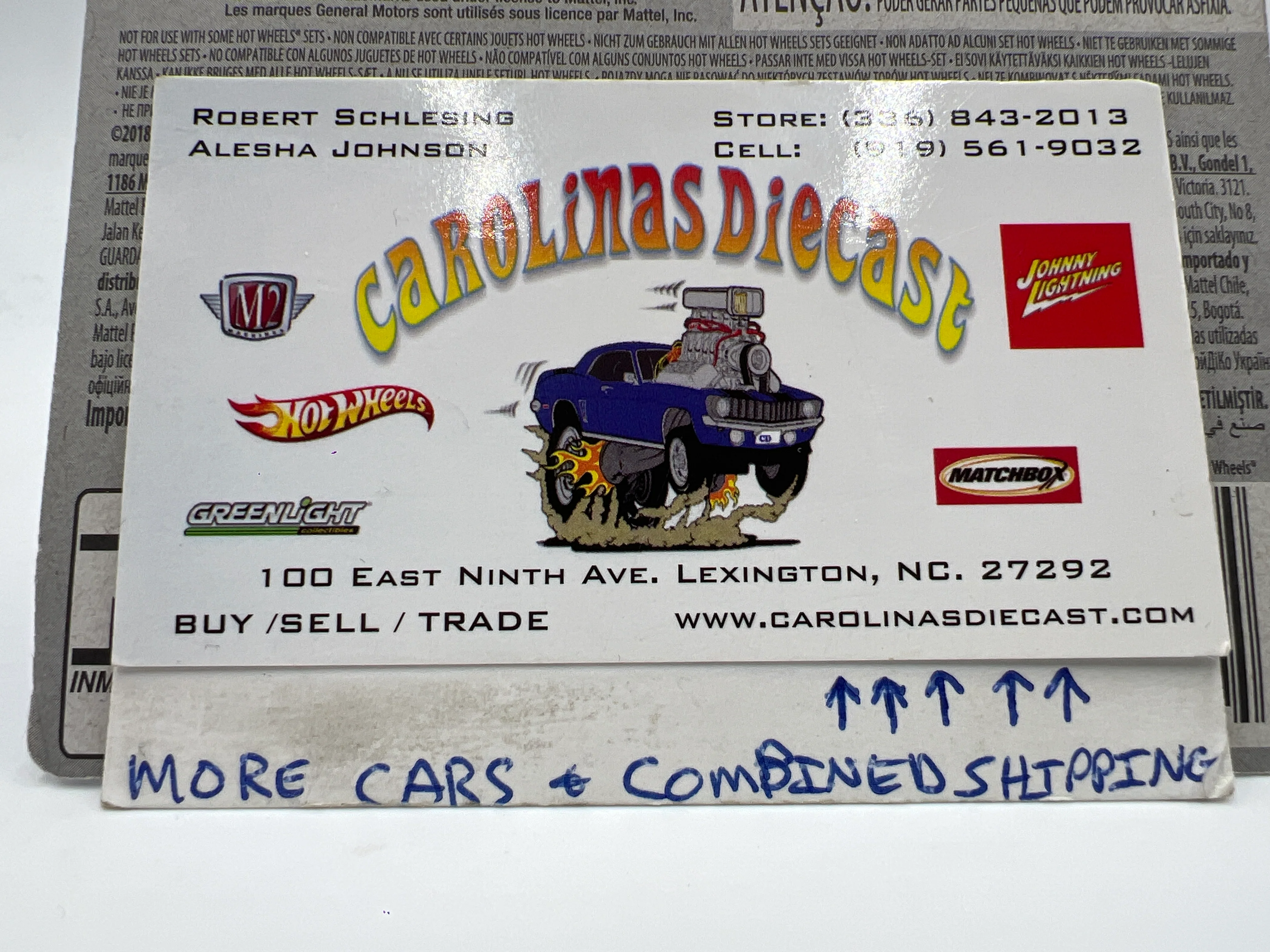 2019 Hot Wheels Race Team #193 Corvette C7.R Blue Short Card 1B - Image 8