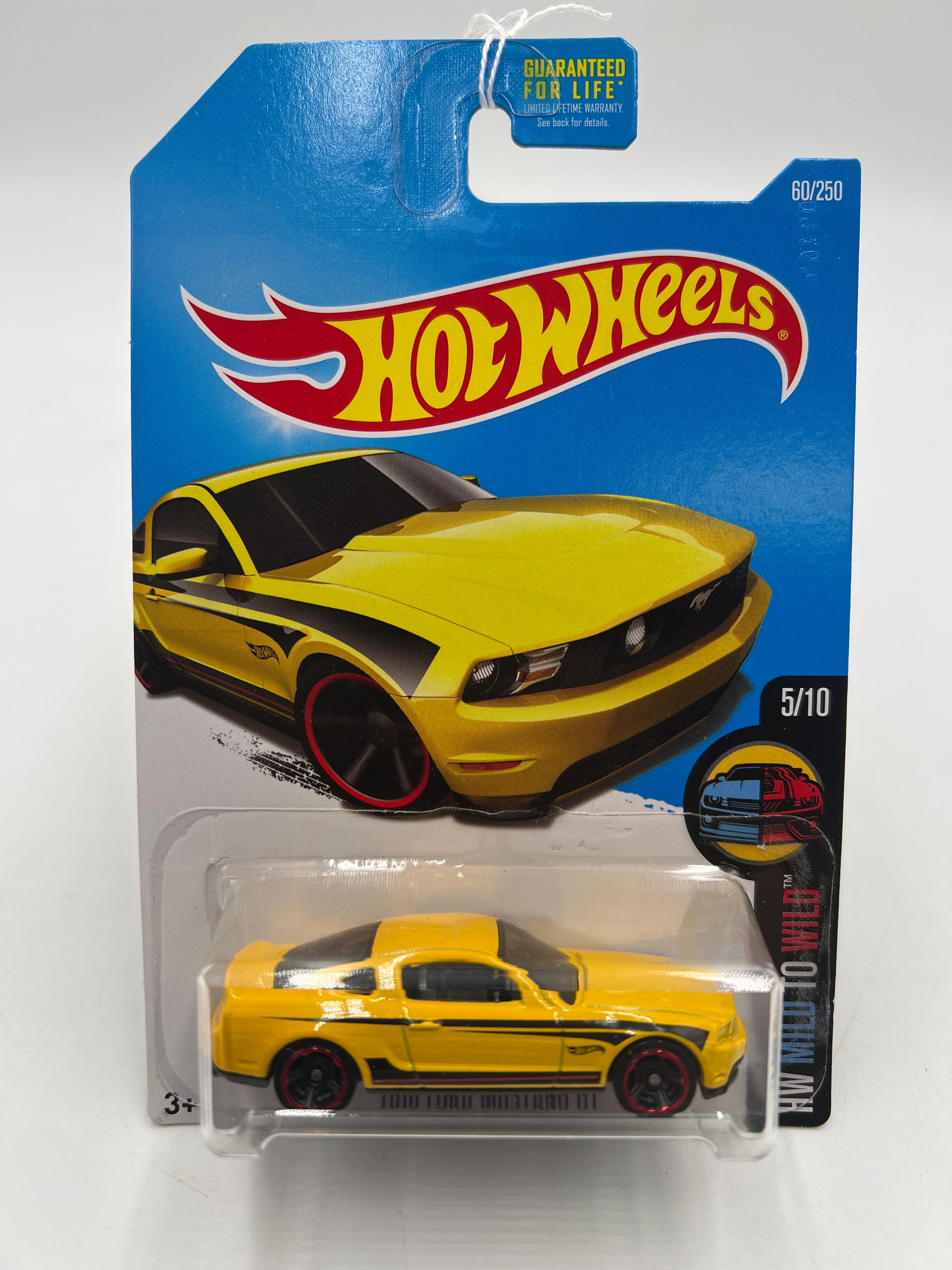 2016 Hot Wheels Mild to Wild #60 2010 Ford Mustang GT Yellow 32D - Image 2