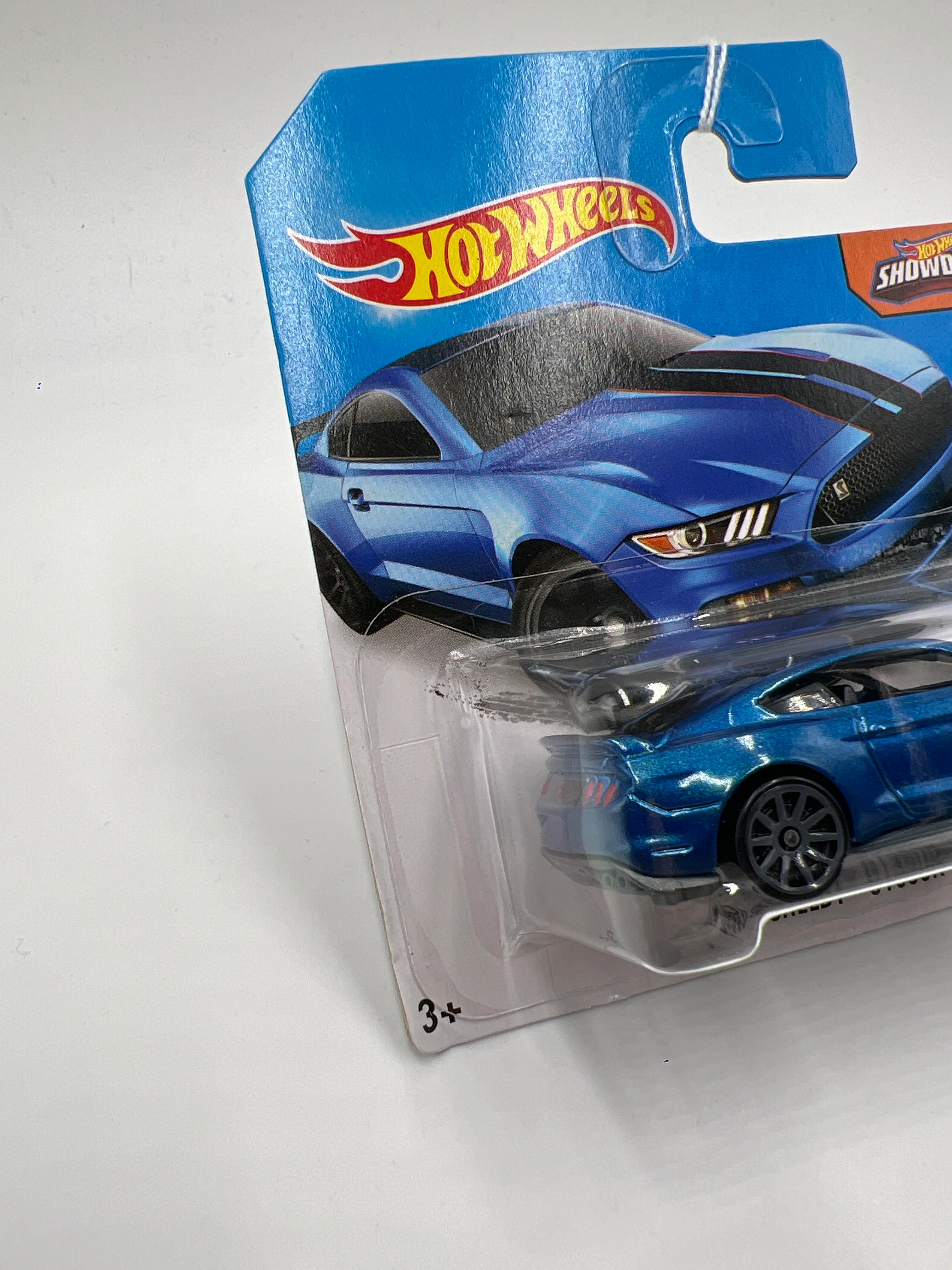 2016 Hot Wheels Night Burnerz #87 Ford Shelby GT350R Blue Short Card 19A - Image 5