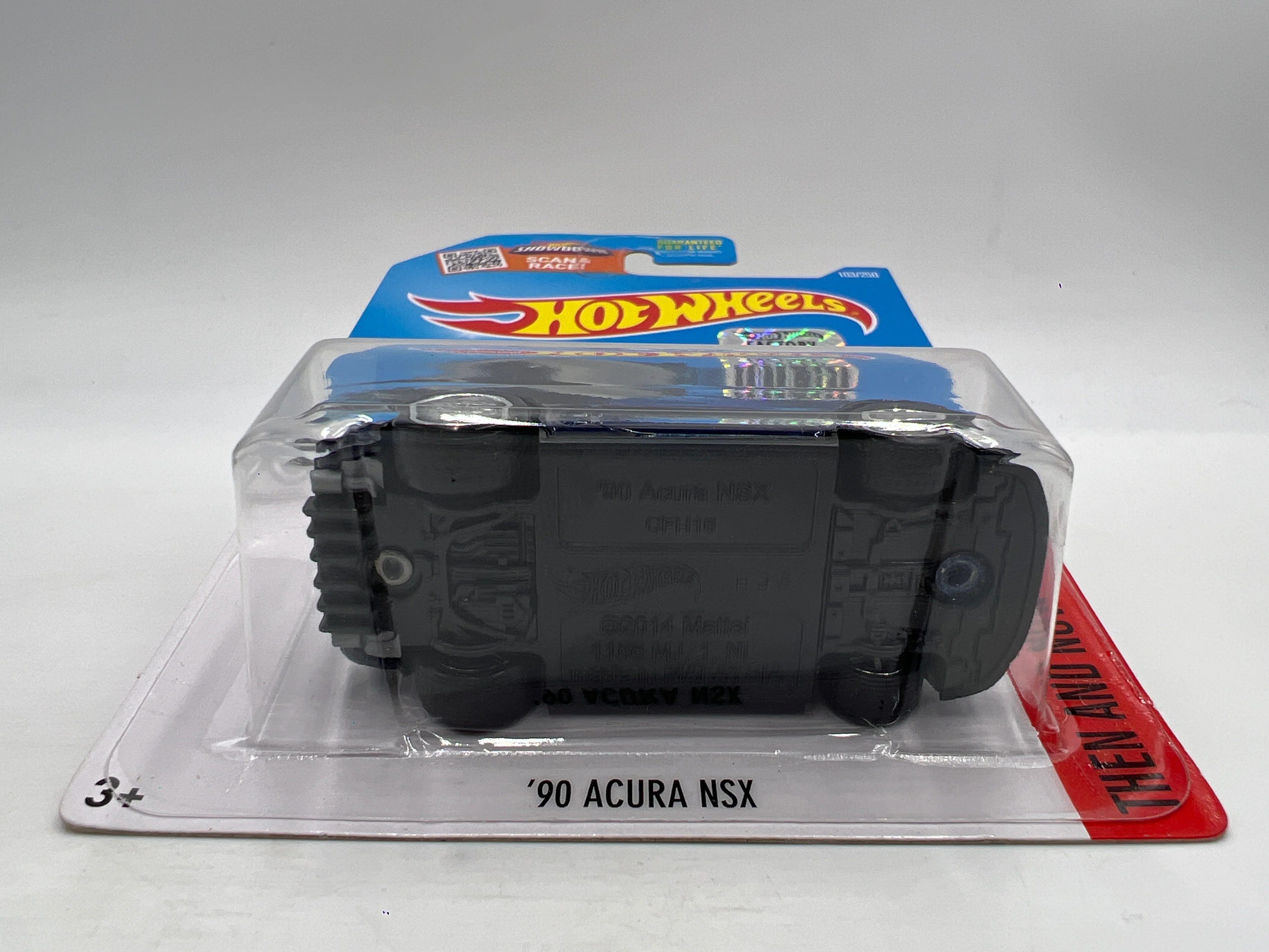2016 Hot Wheels Factory Sealed Super Treasure Hunt #103 90 Acura NSX Blue W/Protector - Image 5