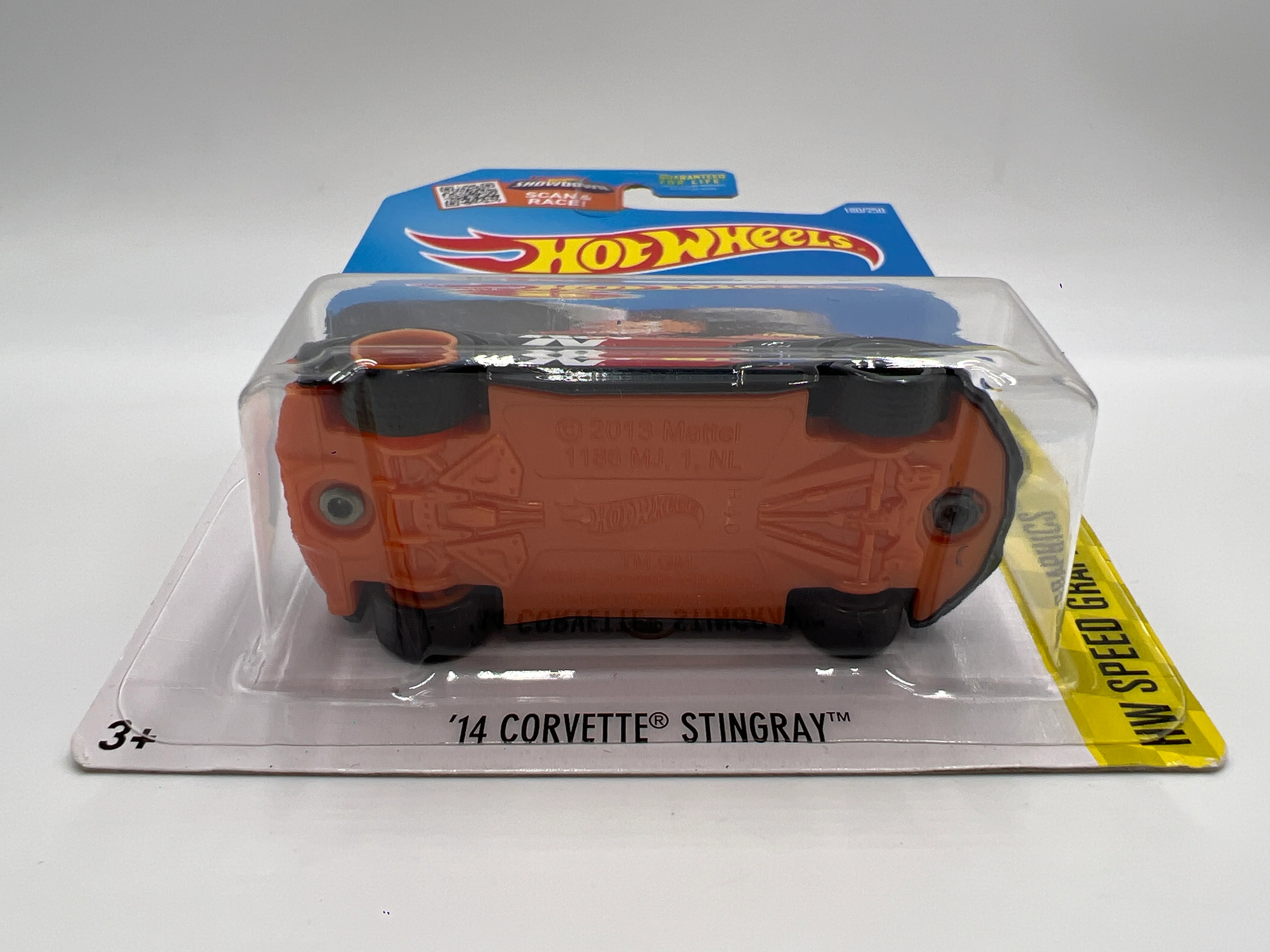 2016 Hot Wheels Super Treasure Hunt #180 14 Corvette Stingray Black K&N W/Protector - Image 5