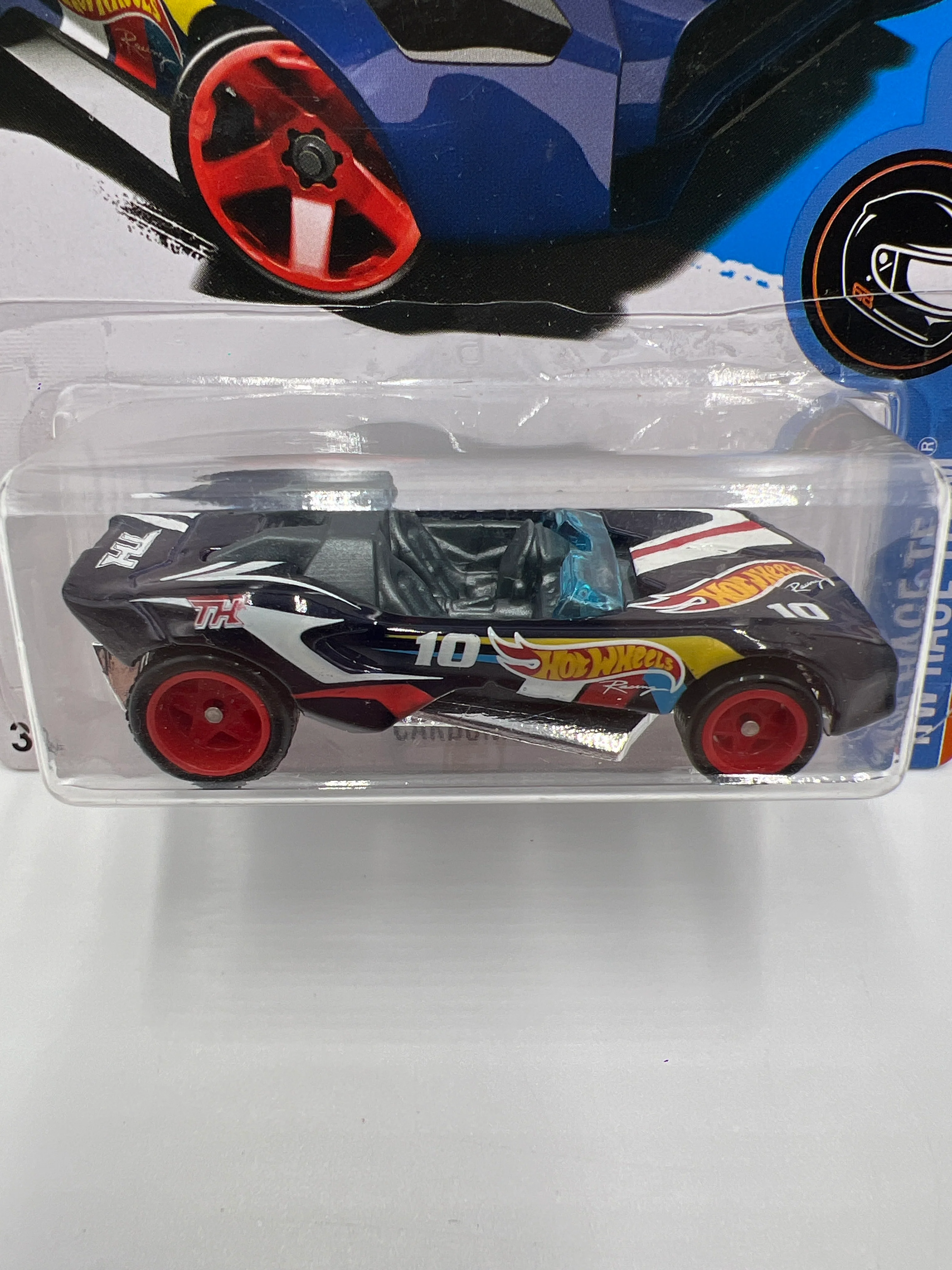 2016 Hot Wheels Super Treasure Hunt #5 Carbonic Blue W/Protector - Image 3