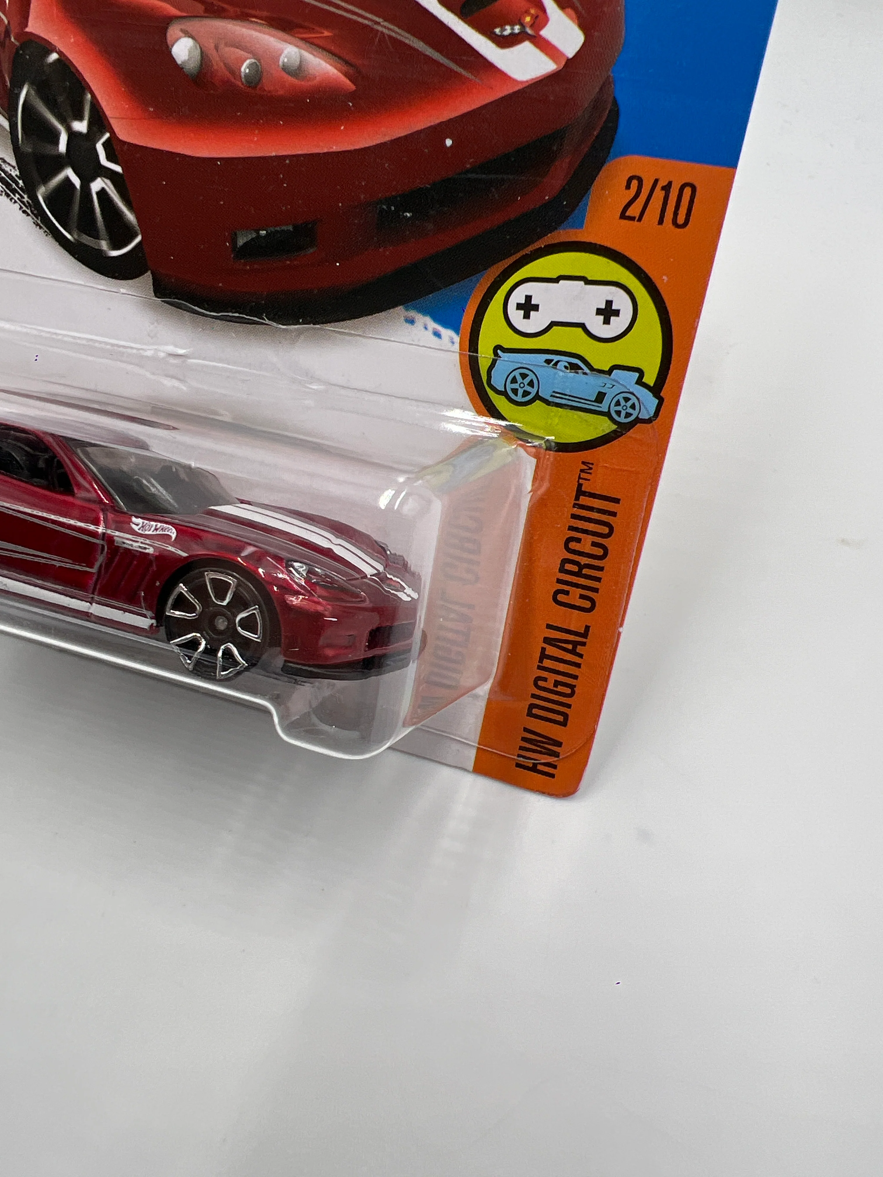 2016 Hot Wheels Treasure Hunt #22 11 Corvette Grand Sport Red - Image 3