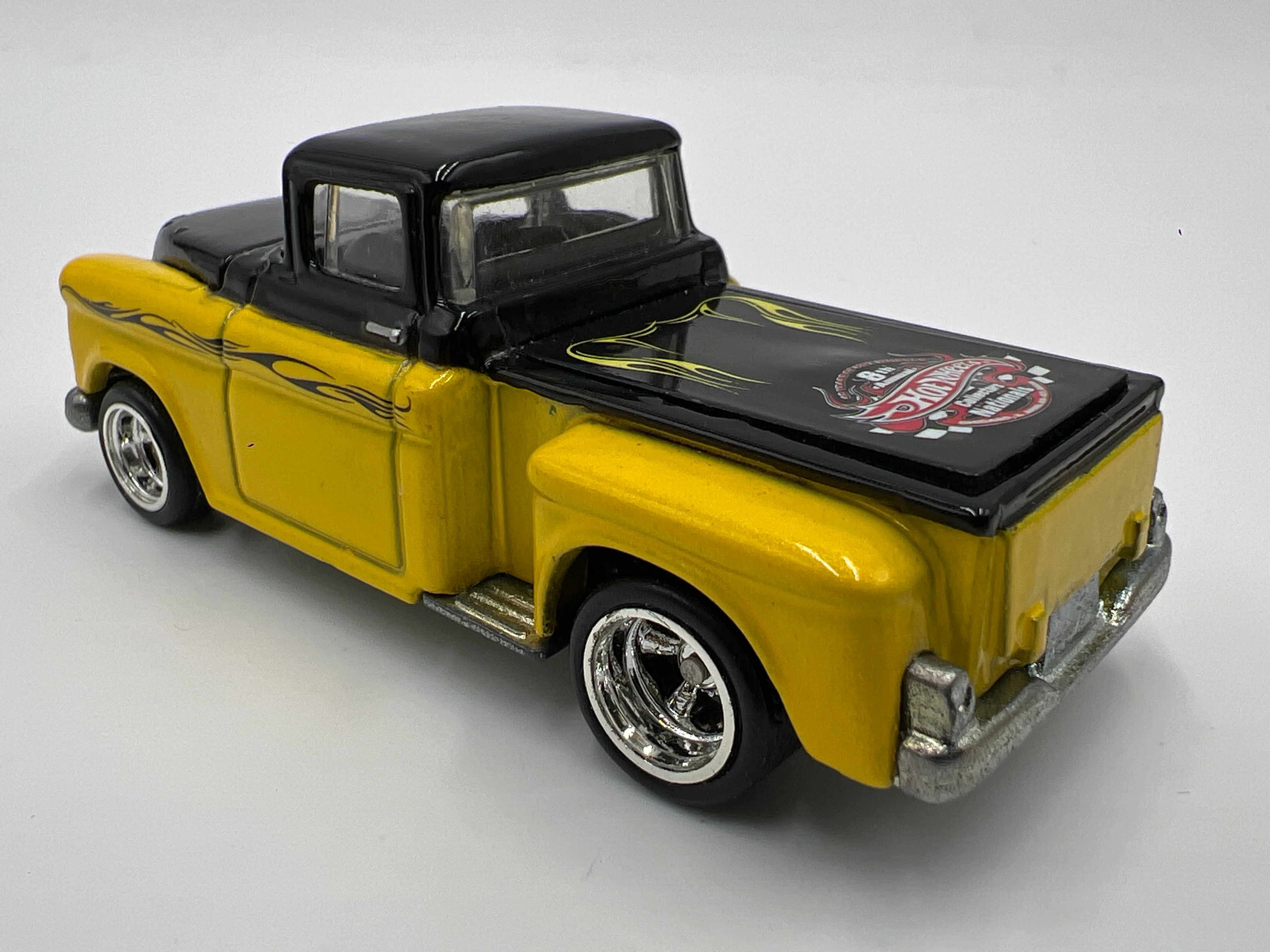 2008 Hot Wheels 1/64 8th Collectors Nationals 1/3000 56 Flashsider Black/Yellow Loose - Image 2