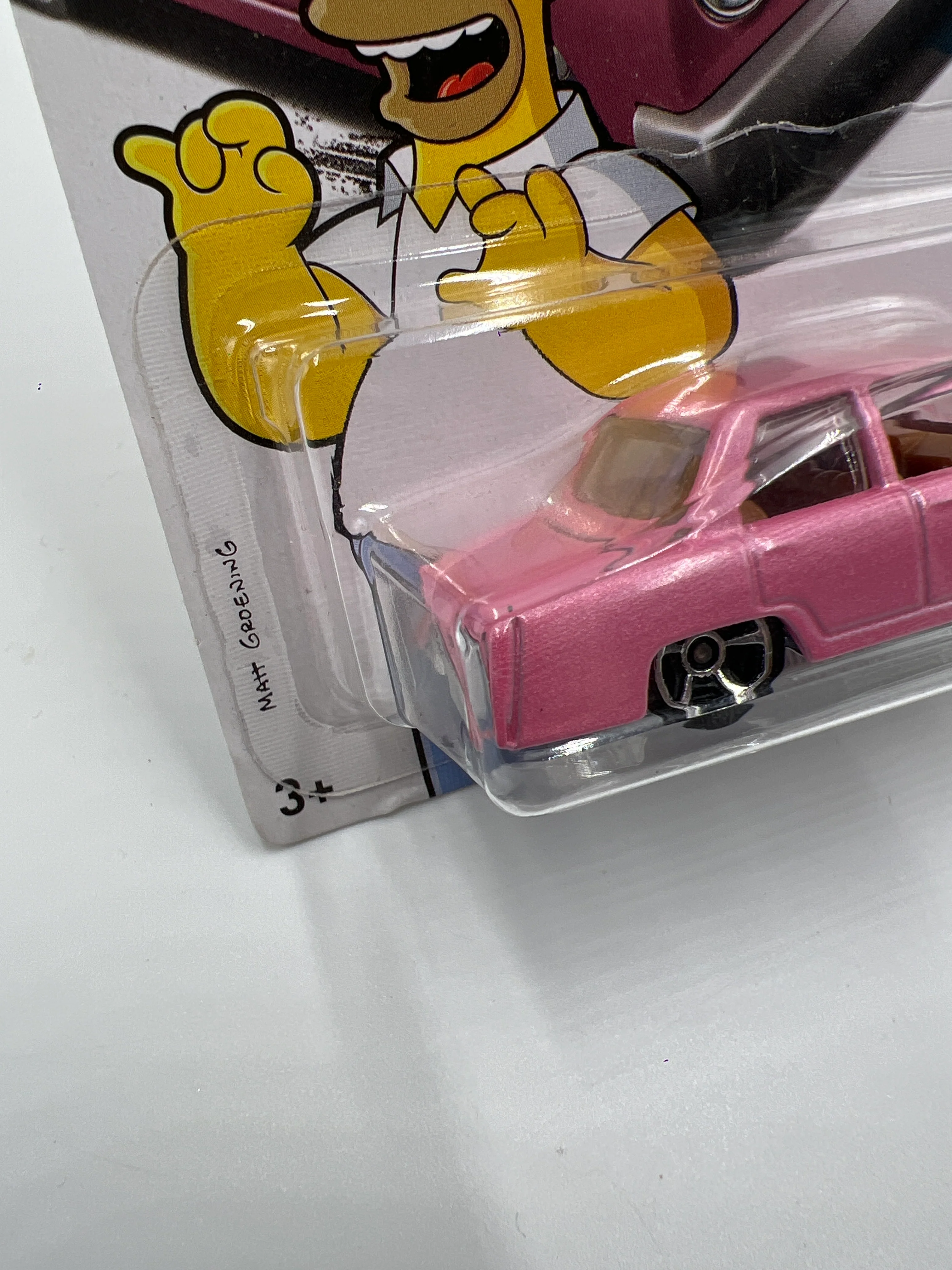 2017 Hot Wheels HW Screen Time #112 The Simpsons Family Car Pink 120B - Image 5