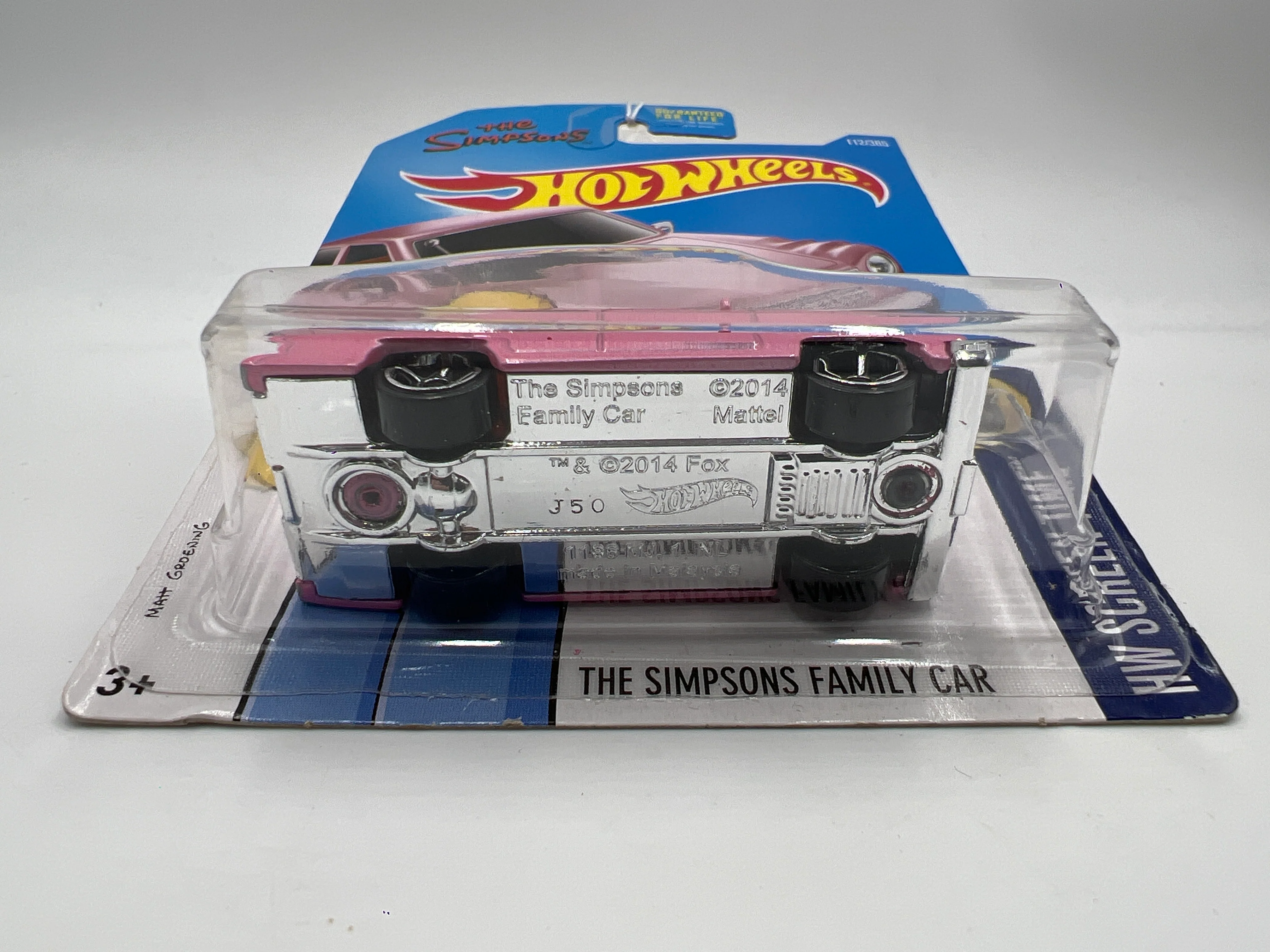 2017 Hot Wheels HW Screen Time #112 The Simpsons Family Car Pink 120B - Image 6