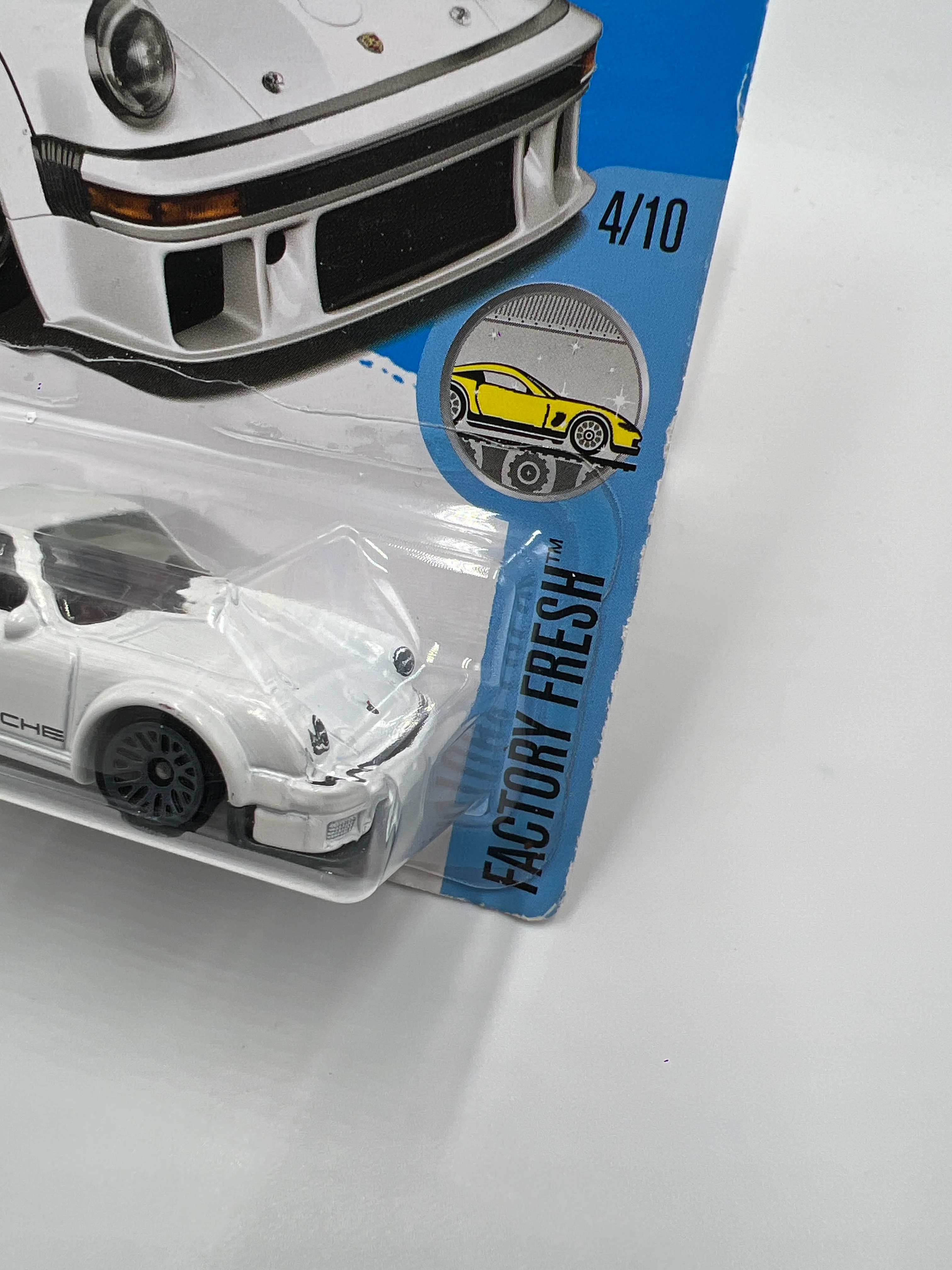 2017 Hot Wheels Factory Fresh #153 Porsche 934.5 White (Sticker On Card) 98B - Image 4