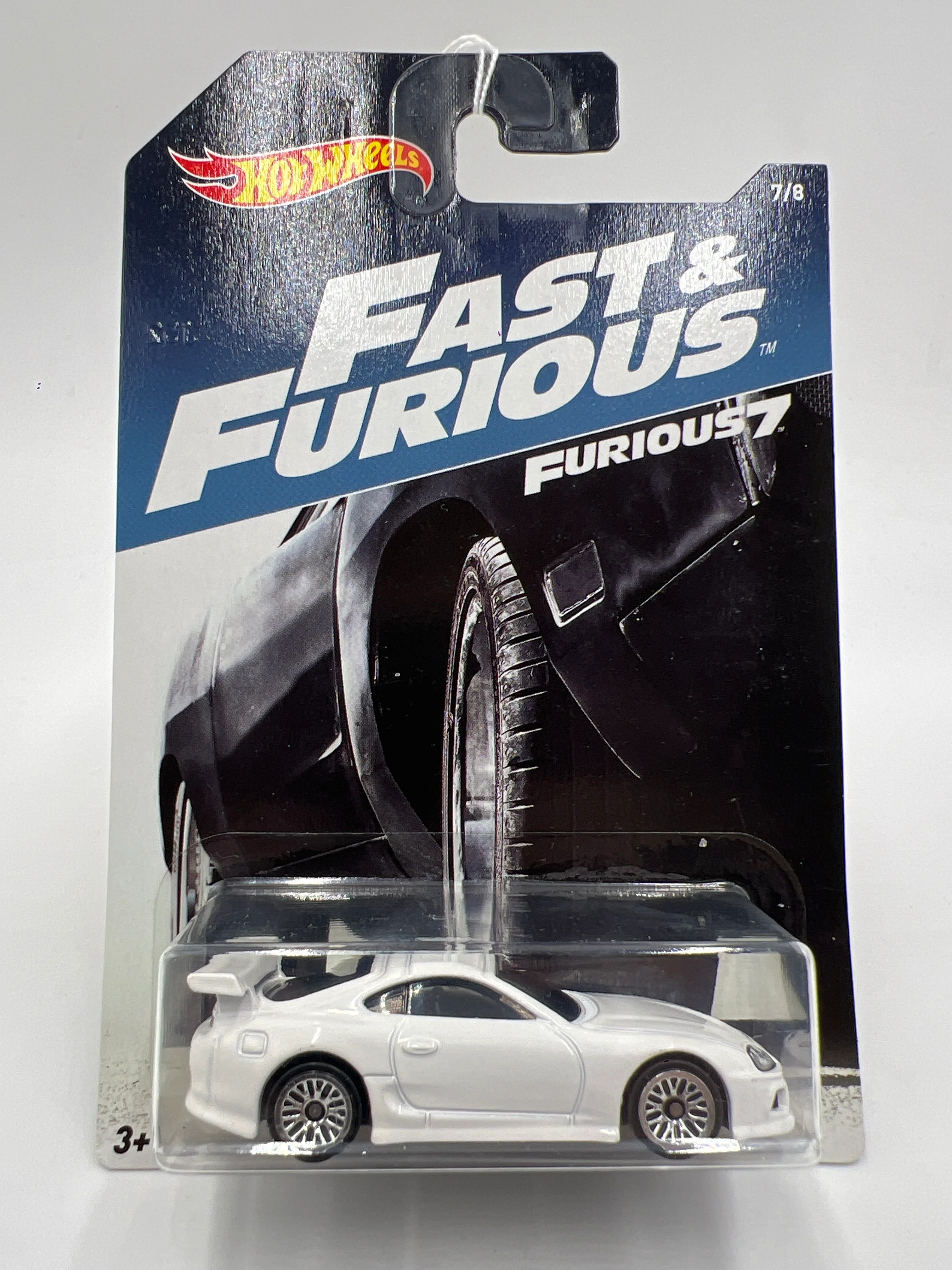2017 Hot Wheels Fast & Furious 7 #7 94 Toyota Supra White 71A - Image 2