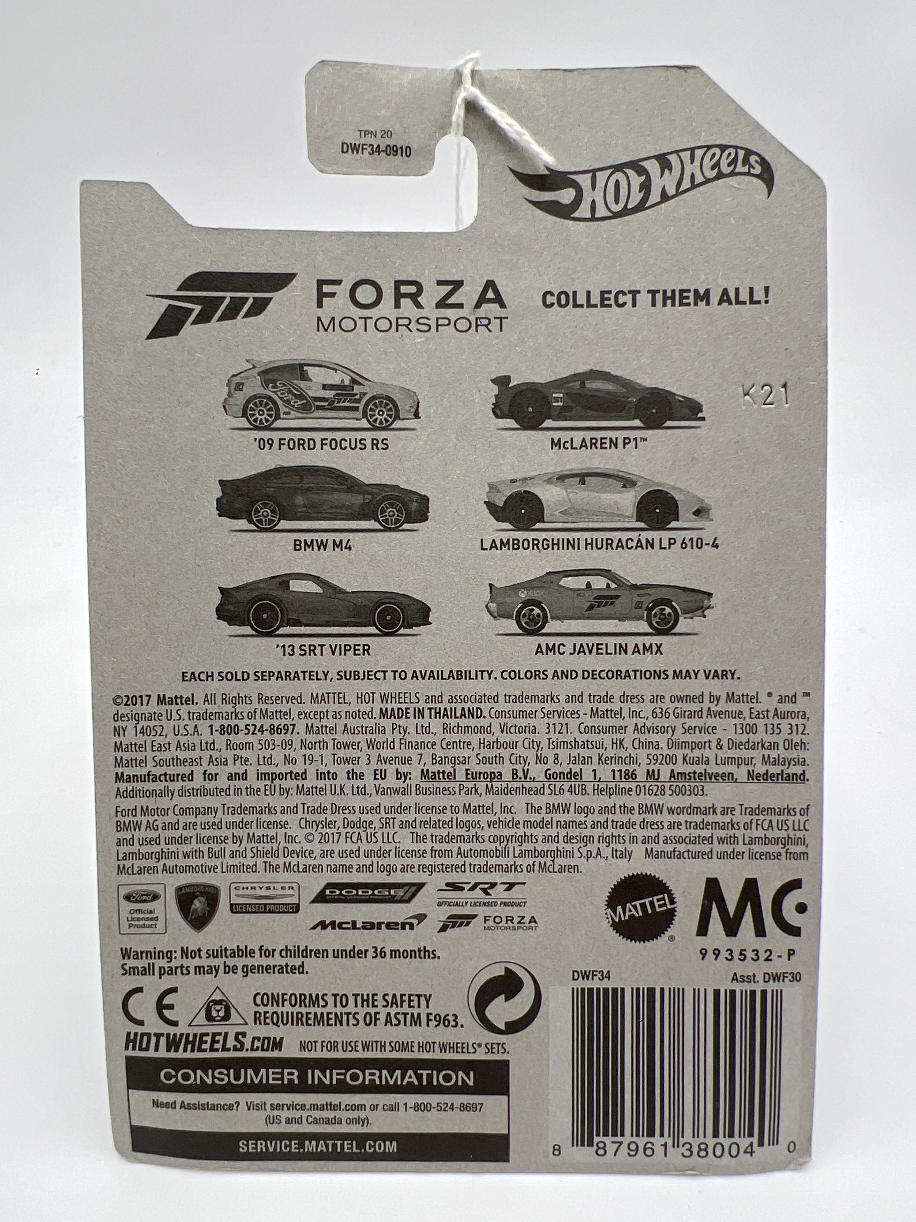 2017 Hot Wheels Forza Motorsport #3 BMW M4 Gray 154D - Image 7