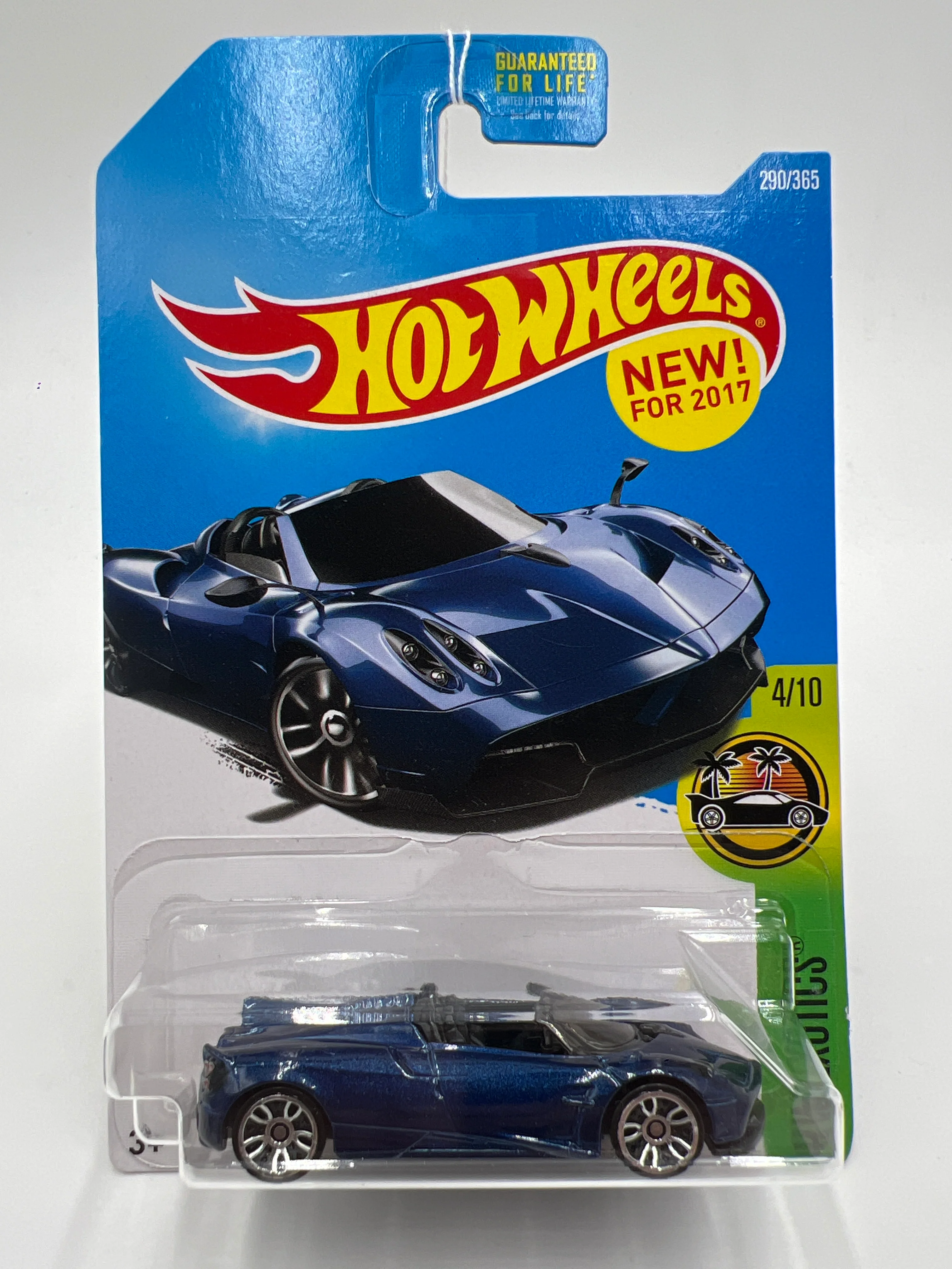 2017 Hot Wheels Hw Exotics #290 17 Pagani Huayra Roadster Blue 106F