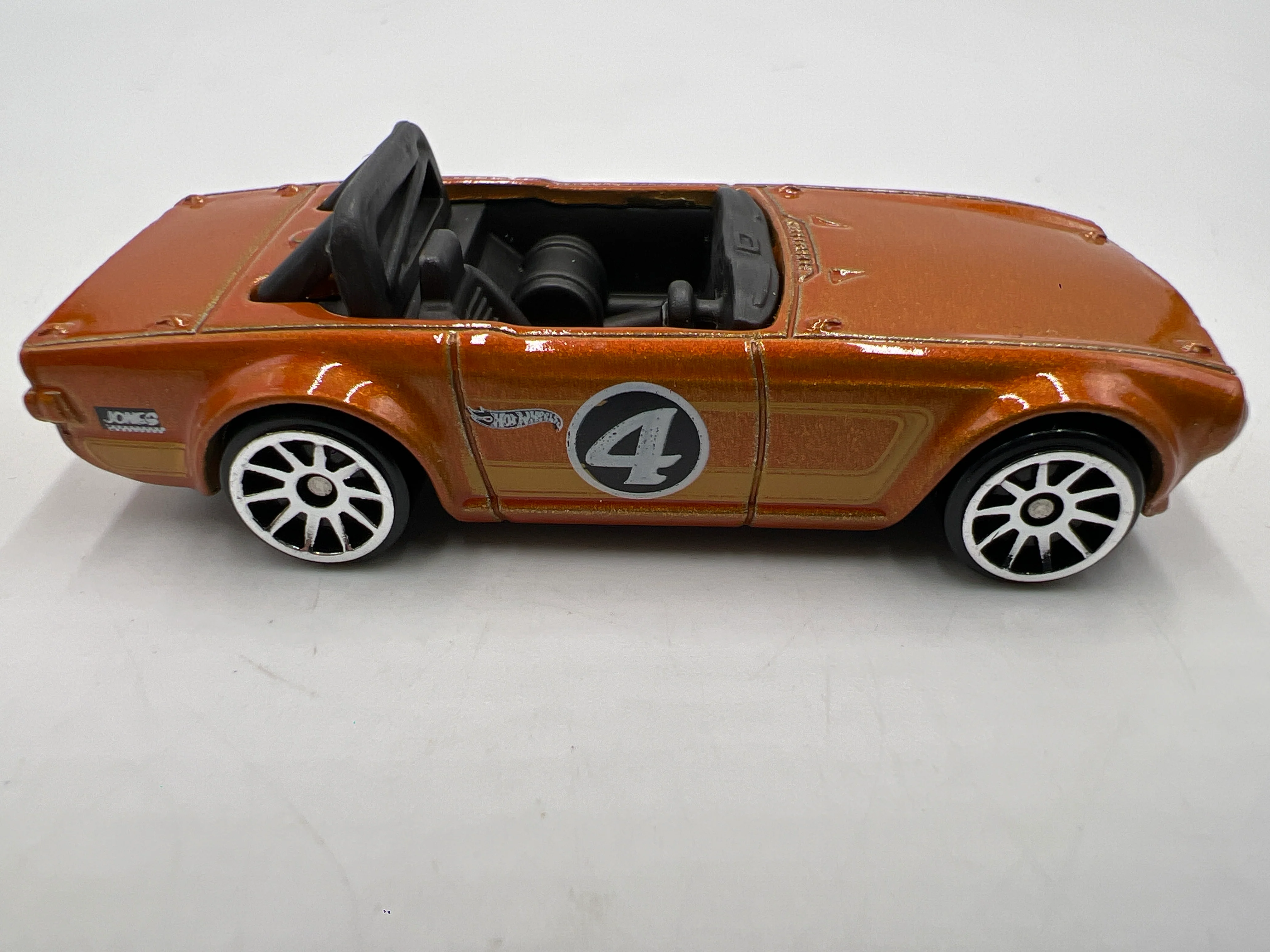2015 Hot Wheels Mystery Models Series 1 #11 Triumph TR6 Orange - Image 4