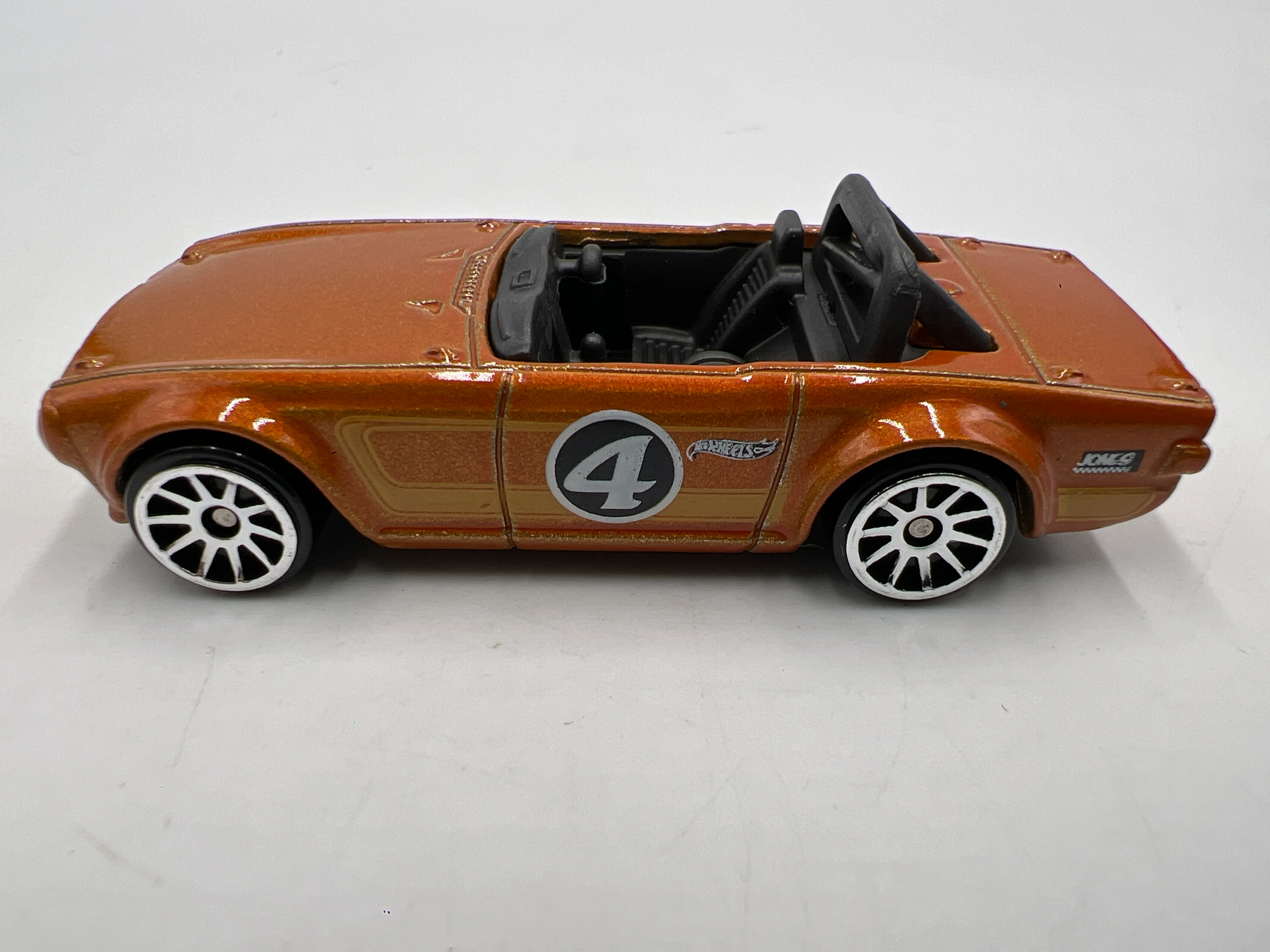 2015 Hot Wheels Mystery Models Series 1 #11 Triumph TR6 Orange - Image 5