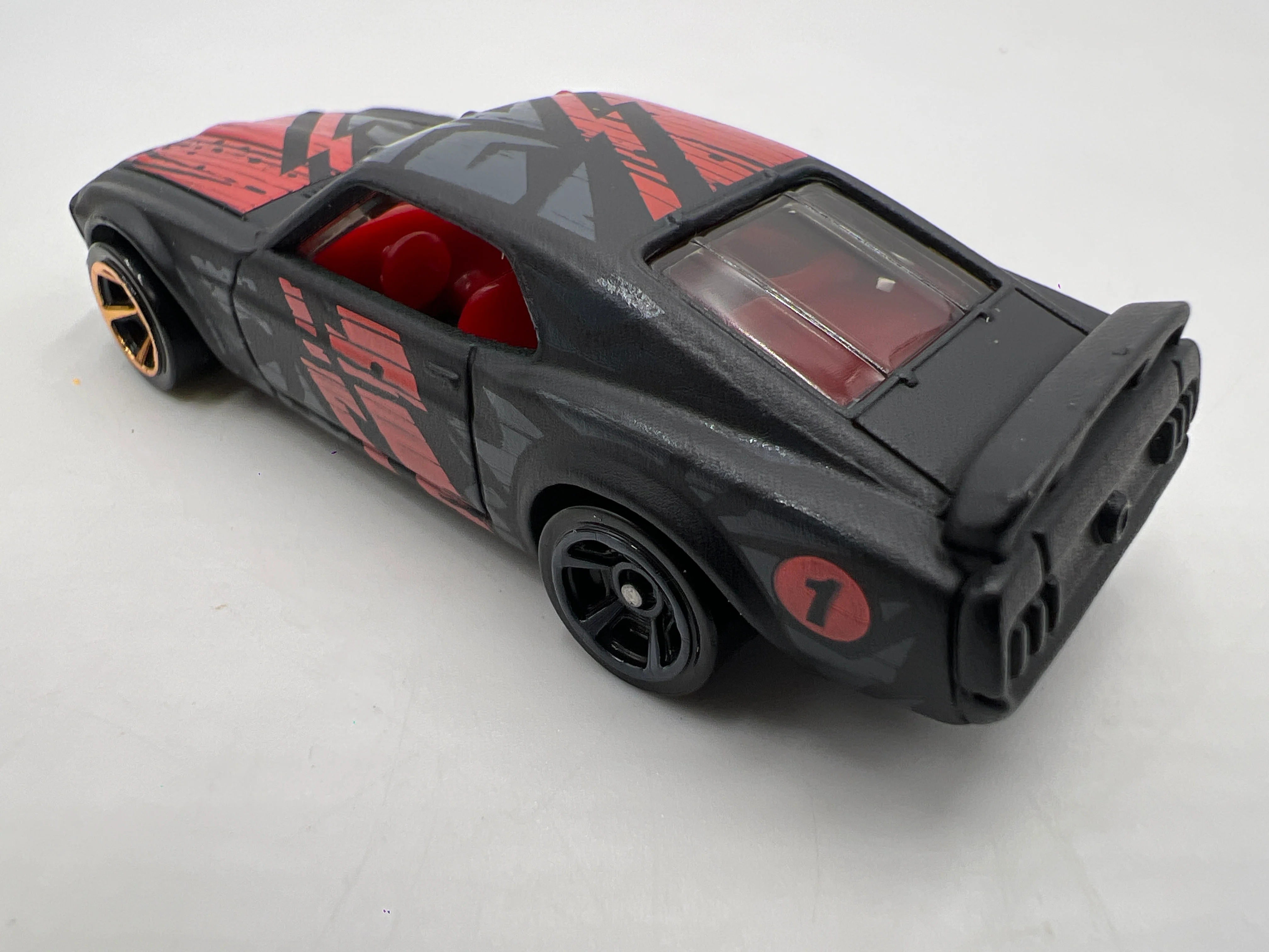 2019 Hot Wheels Mystery Models Series 3 #1 Chase 69 Ford Mustang Boss 302 Black - Image 3