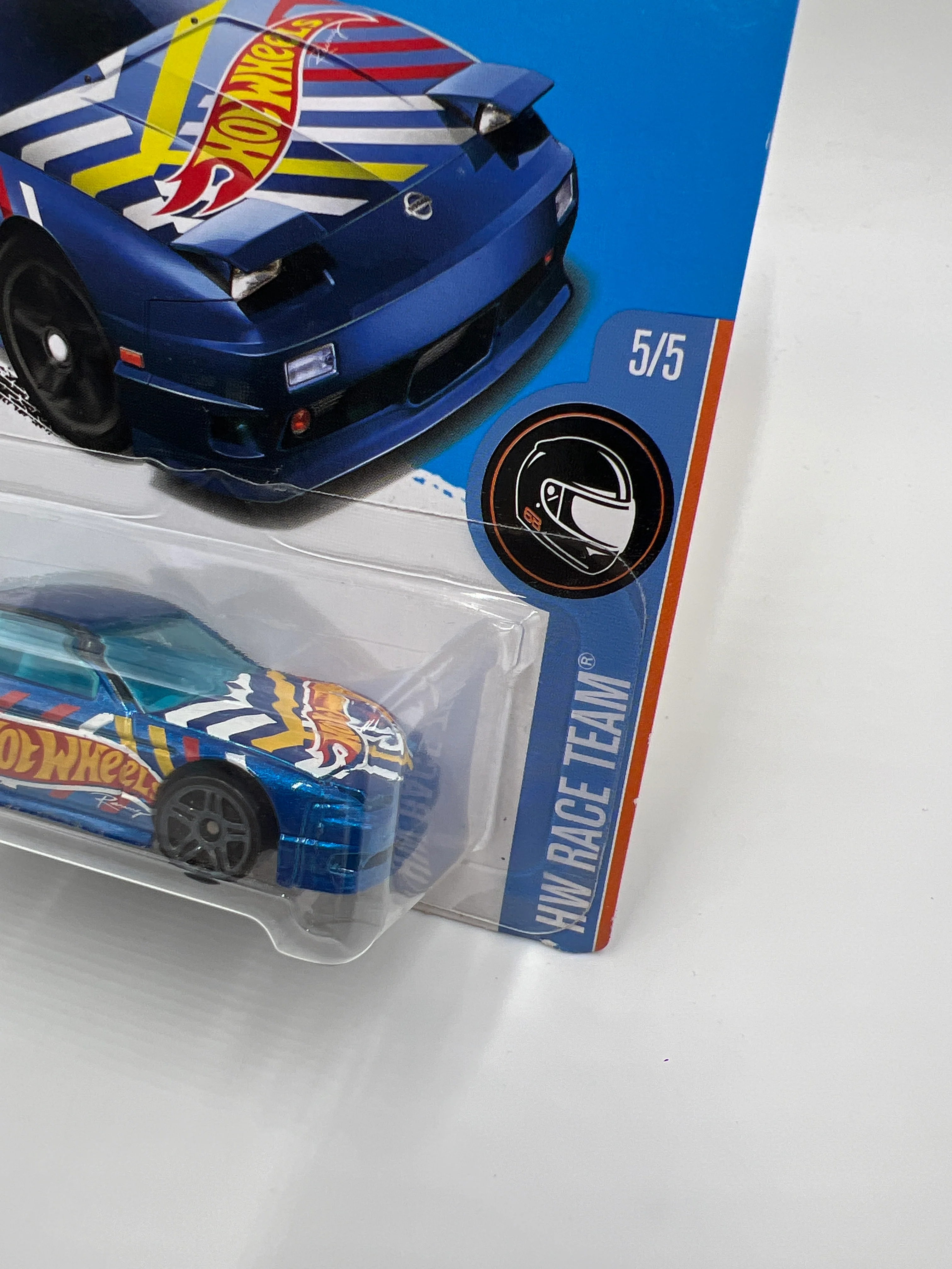 2017 Hot Wheels Race Team #225 96 Nissan 180SX Type X Blue 82C - Image 3