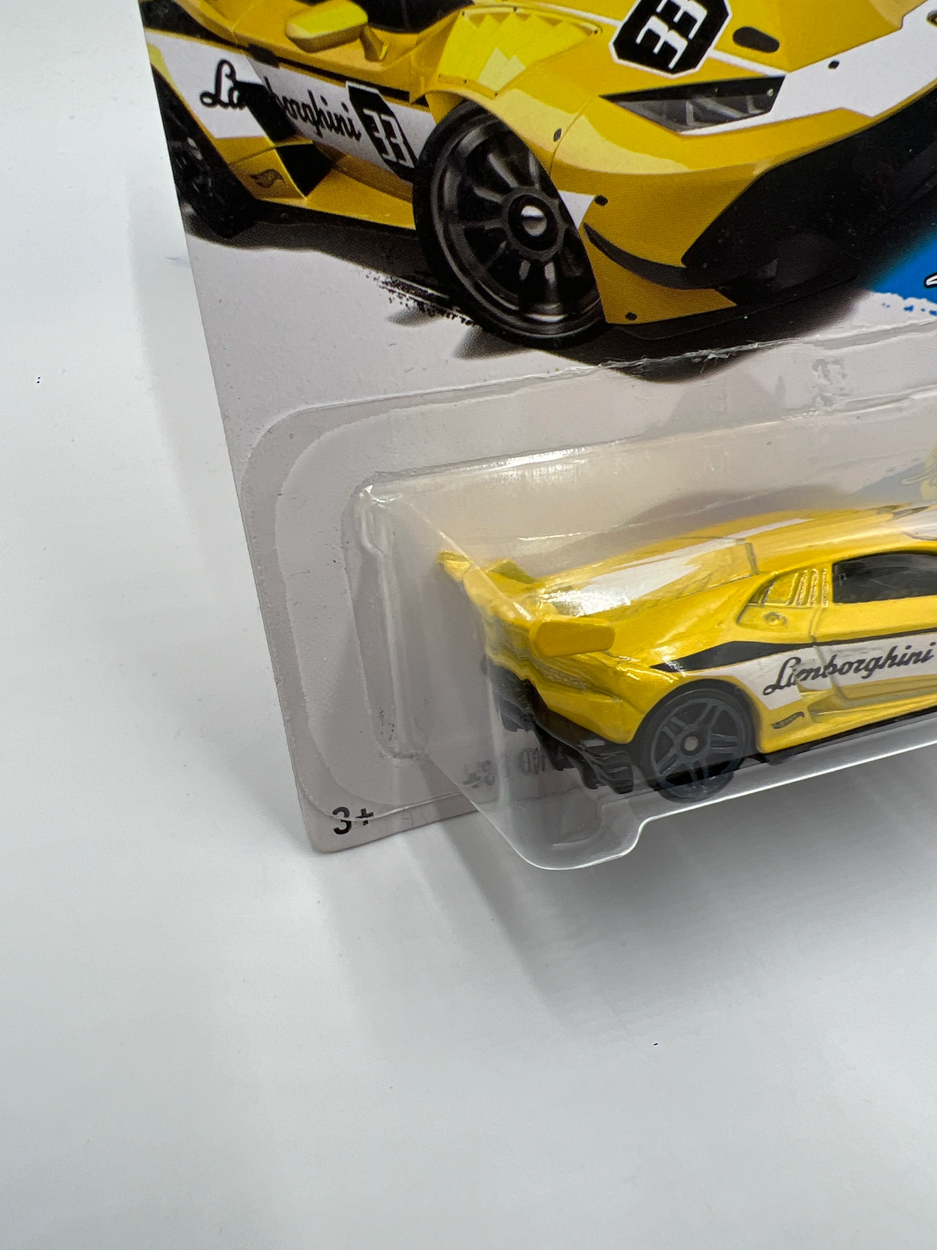 2017 Hot Wheels Speed Graphics #107 Lamborghini Huracan LP 620-2 Super Trofeo Yellow 102C - Image 4