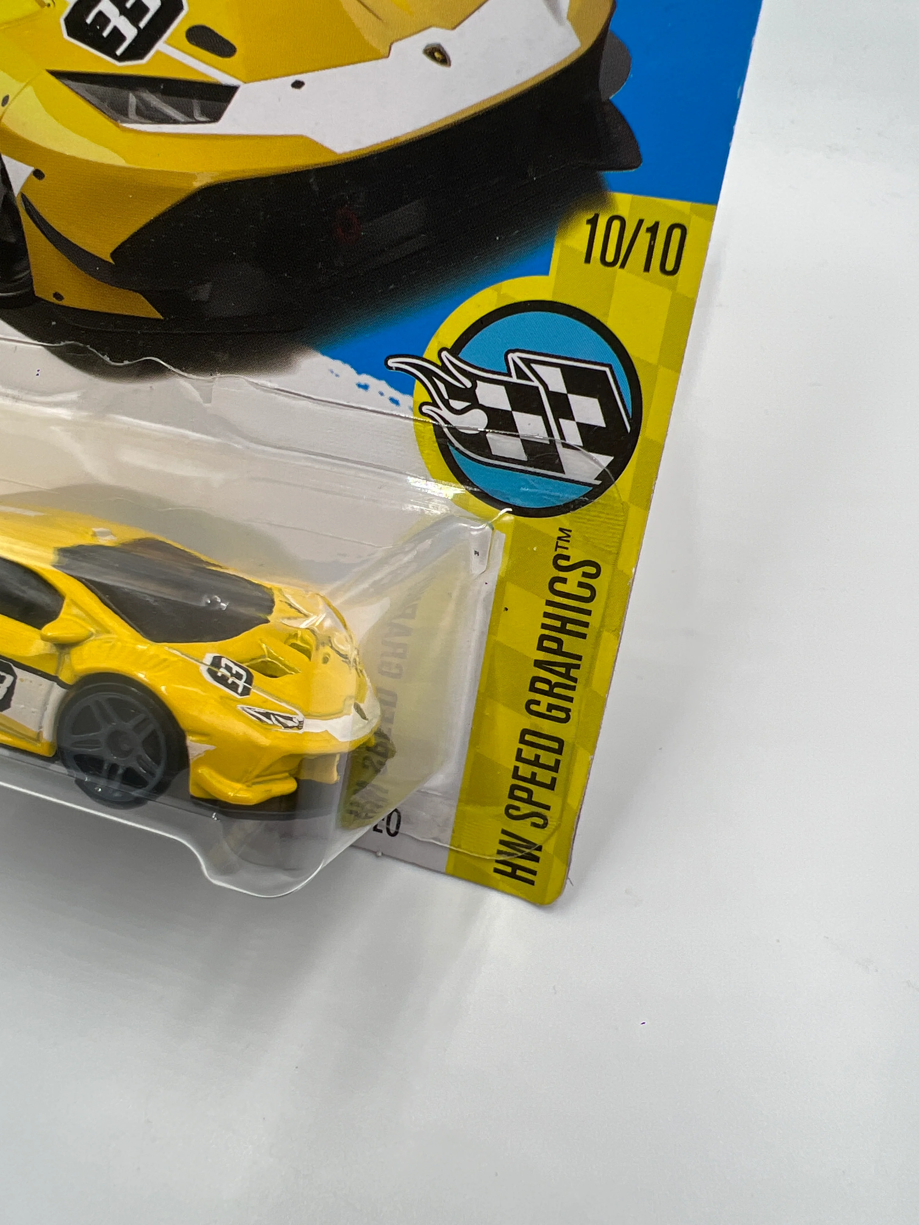 2017 Hot Wheels Speed Graphics #107 Lamborghini Huracan LP 620-2 Super Trofeo Yellow 102C - Image 4