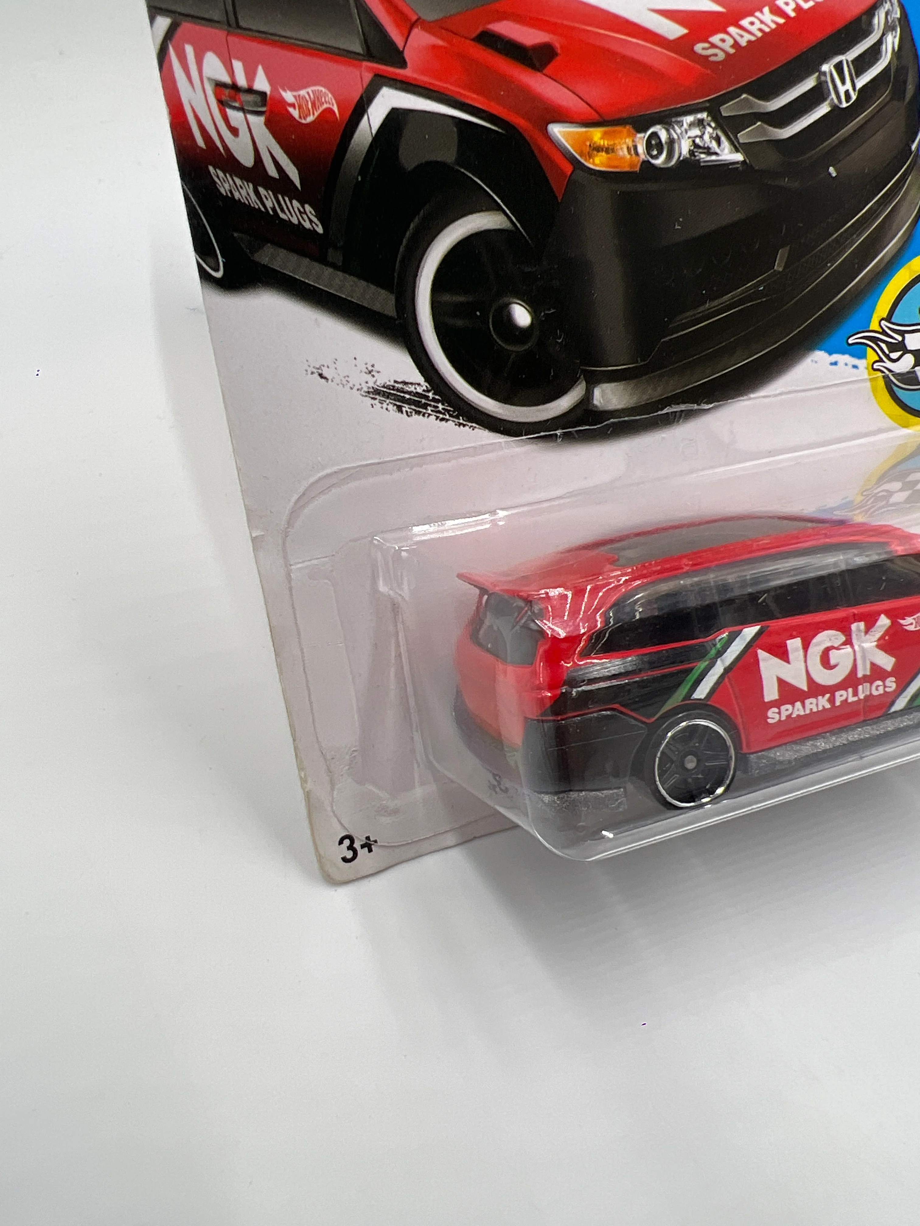 2017 Hot Wheels Speed Graphics #58 Honda Odyssey Red NGK 76A - Image 4