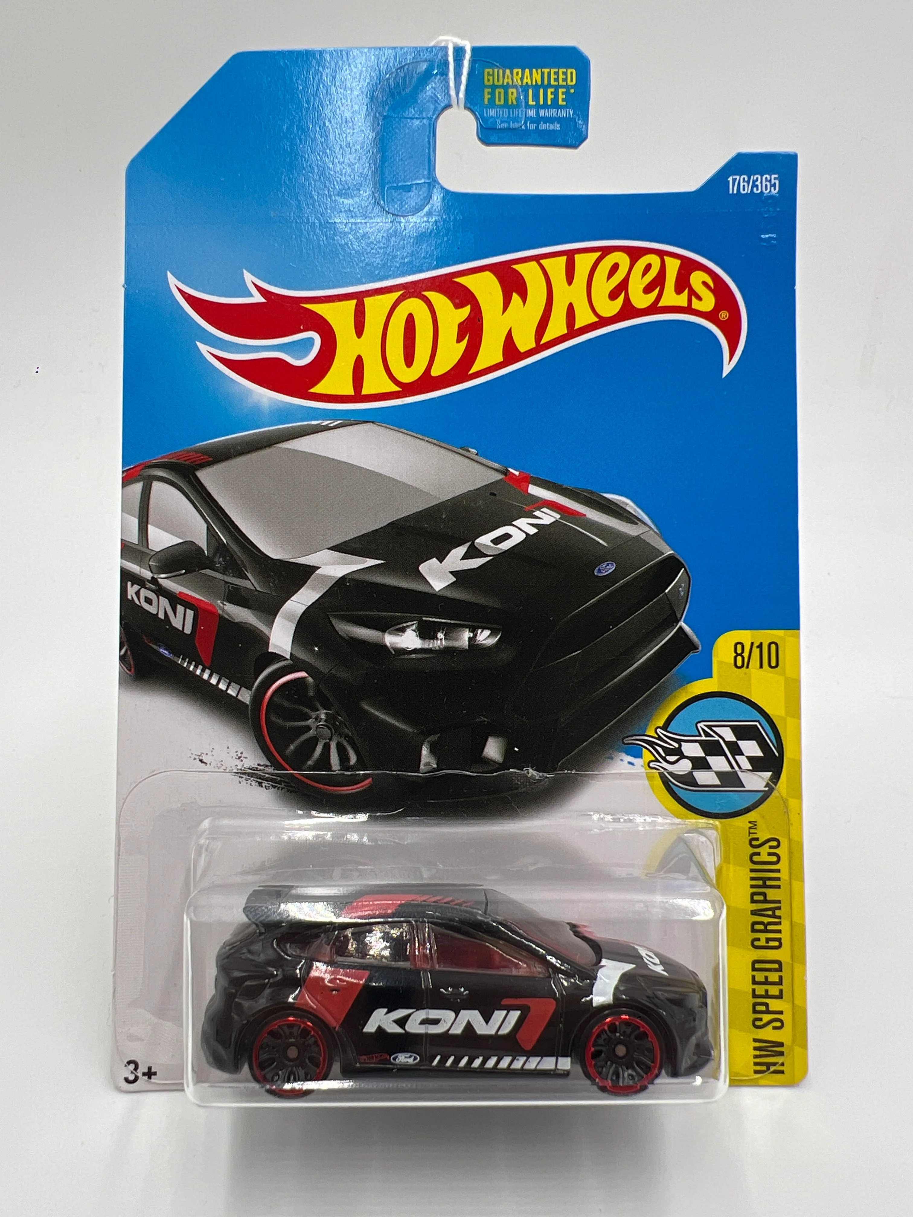 2017 Hot Wheels Speed Graphics #176 Ford Focus RS Black Koni 29E
